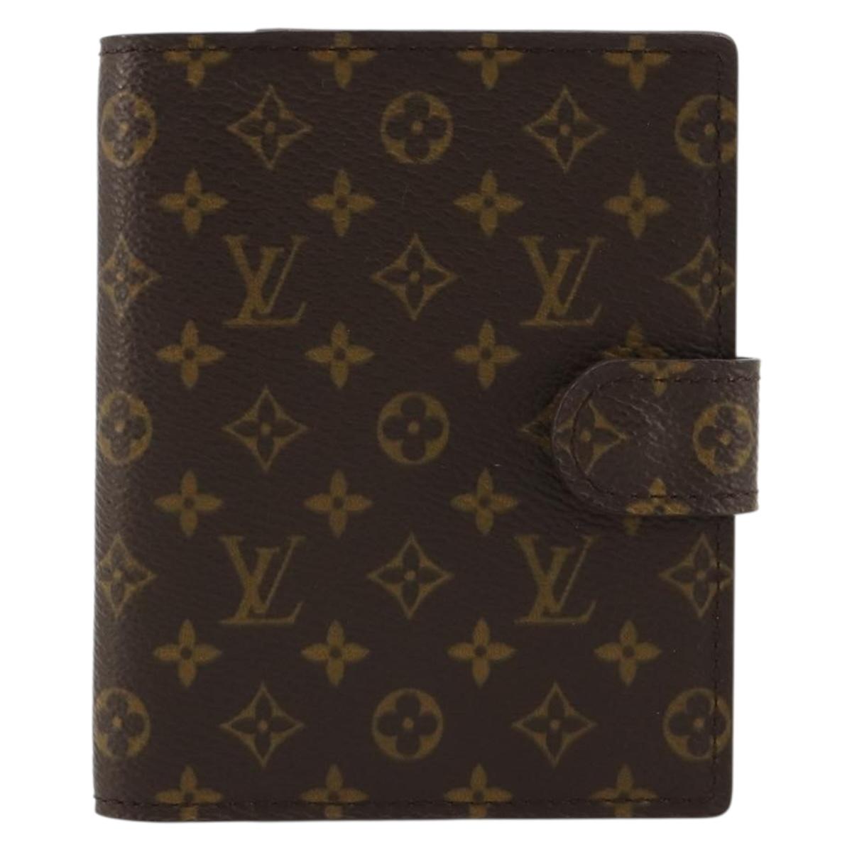 LOUIS VUITTON Monogram Agenda Mini Day Planner Cover R20007 LV Auth 183497V
