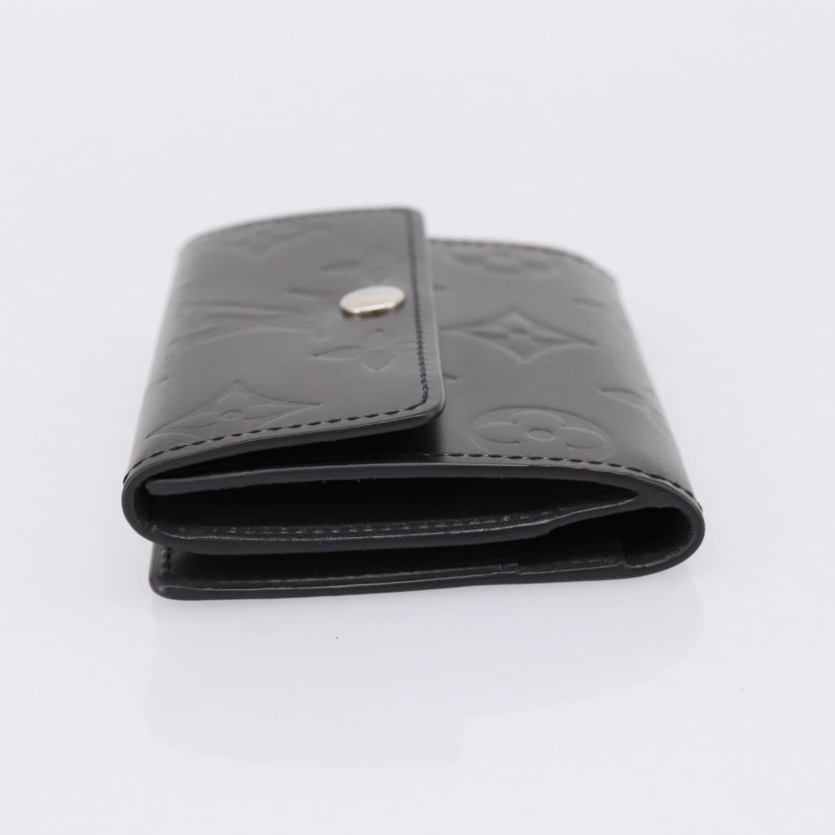 LOUIS VUITTON Monogram Mat Ludlow Coin Purse Noir M65122 LV Auth 183510A