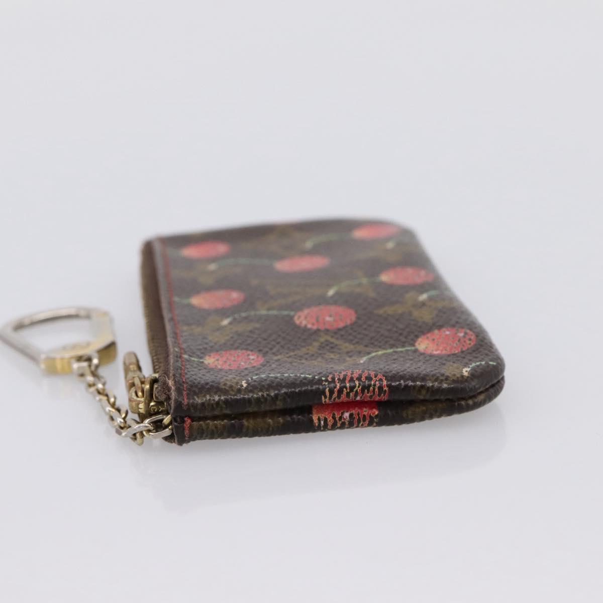 LOUIS VUITTON Monogram Cherry Pochette Cles Coin Purse M95042 LV Auth 183516
