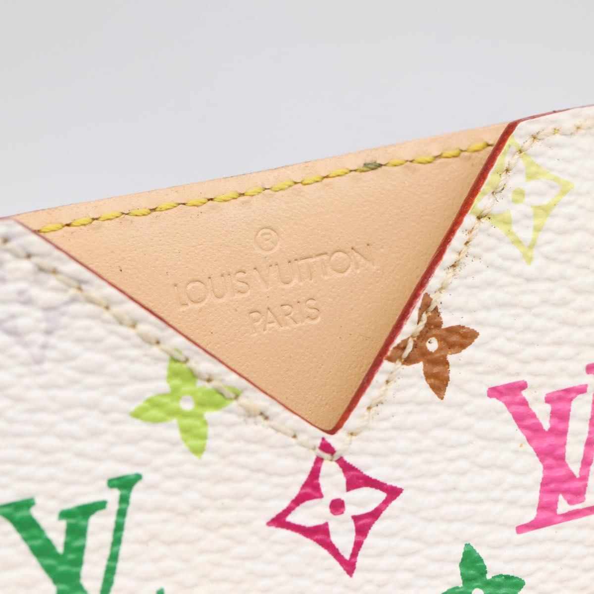 LOUIS VUITTON Monogram Multicolor Etui Hand Mirror White M92651 LV Auth 183518A