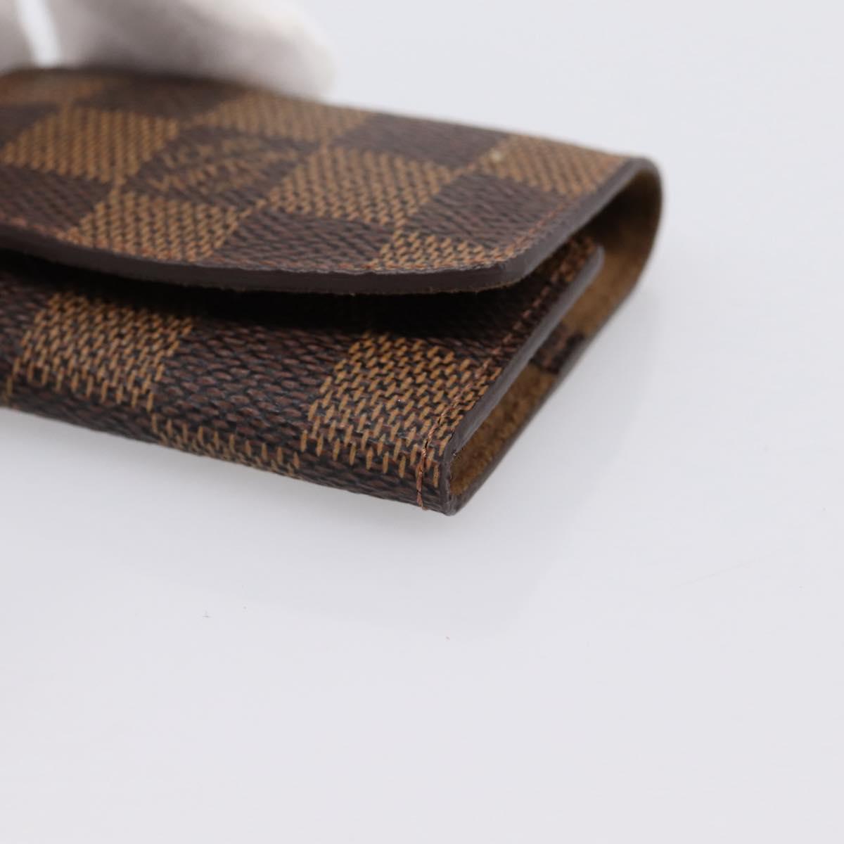 LOUIS VUITTON Damier Ebene Bouton De Manchette Case Cuff Case LV Auth 183519