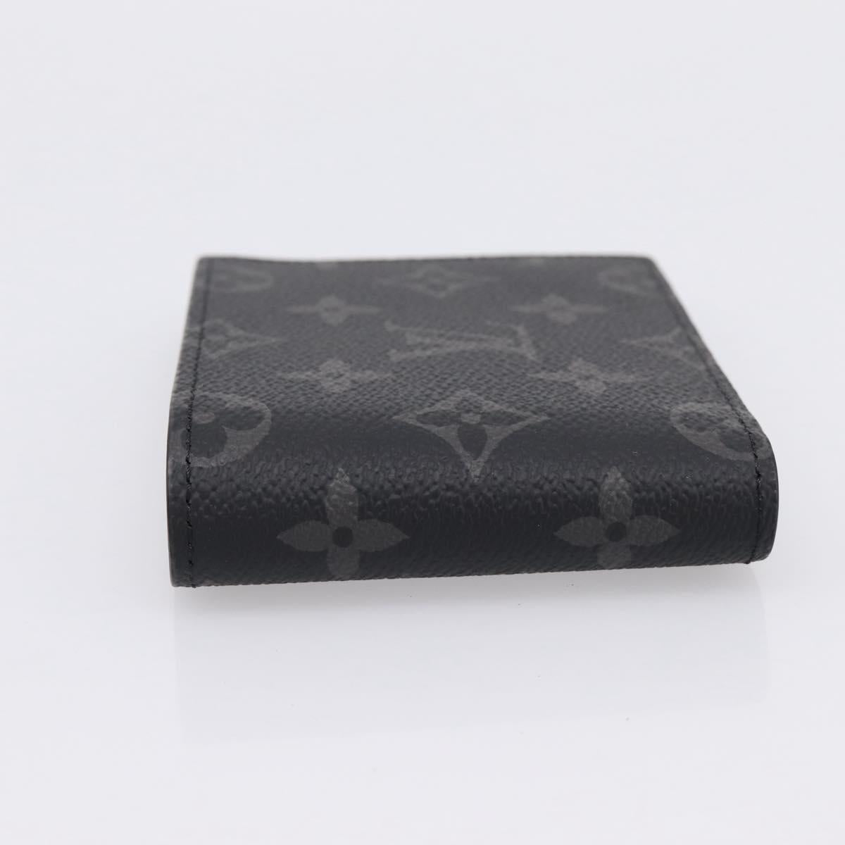 LOUIS VUITTON Monogram Eclipse Portefeuille Multipull M61695 LV Auth 183522M