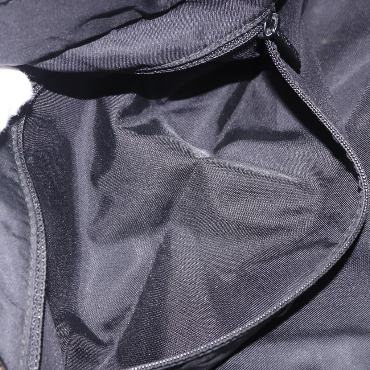CHANEL New Travel Line Tote Bag Canvas Black CC Auth 183559