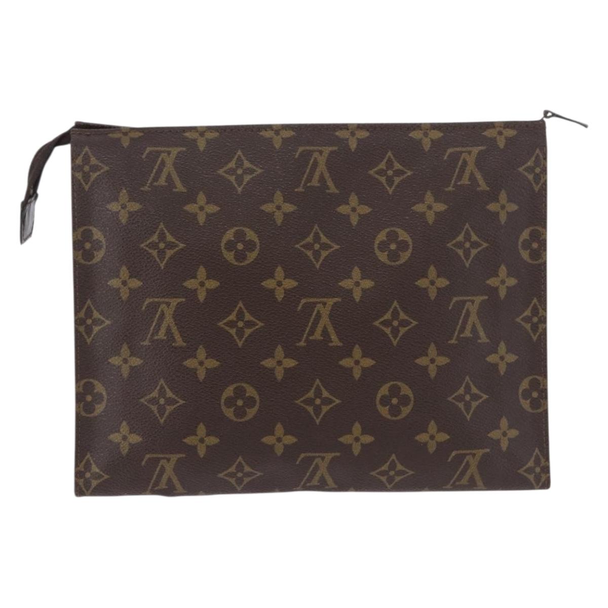 LOUIS VUITTON Monogram Poche Toilette 26 Pouch M47542 LV Auth 183562