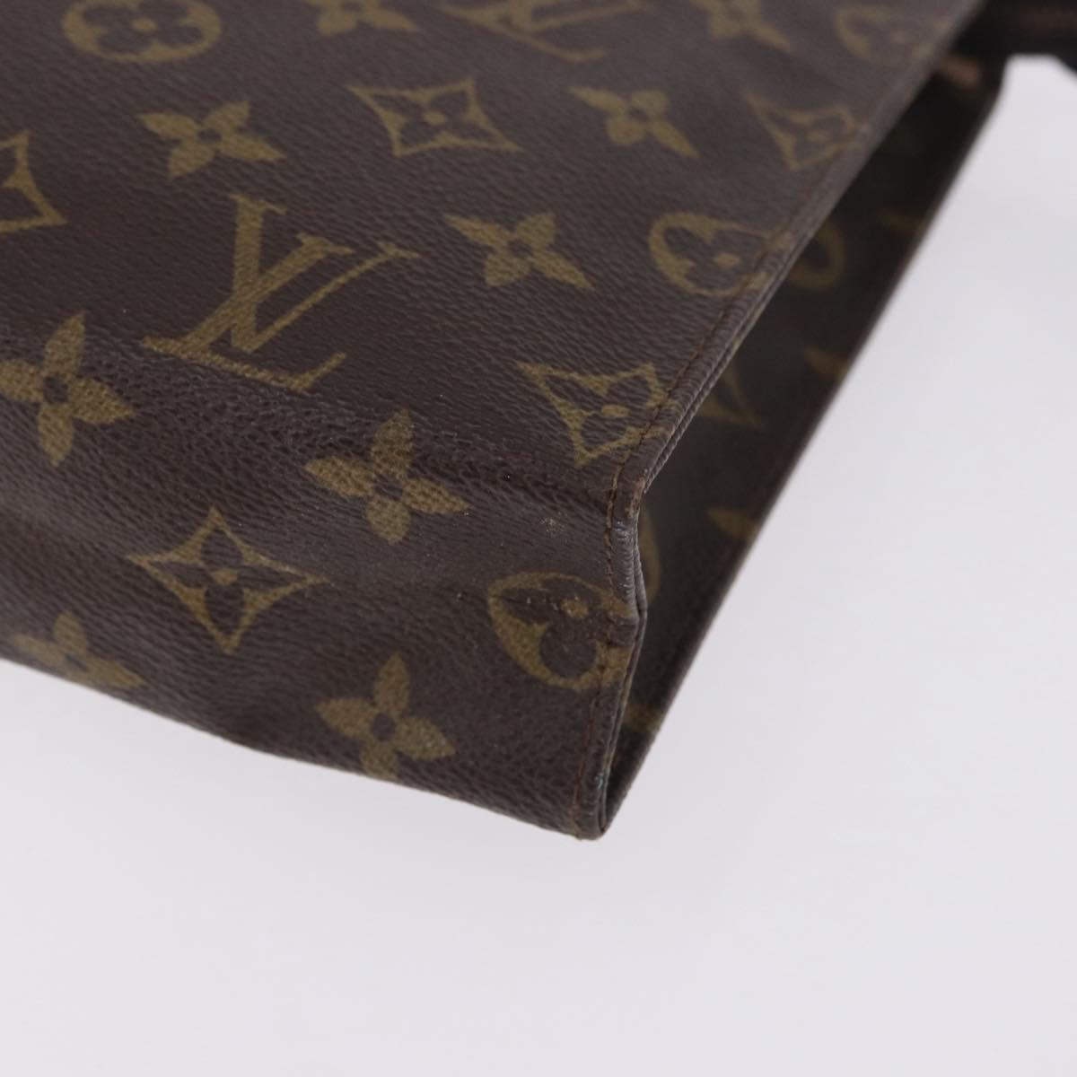 LOUIS VUITTON Monogram Poche Toilette 26 Pouch M47542 LV Auth 183562