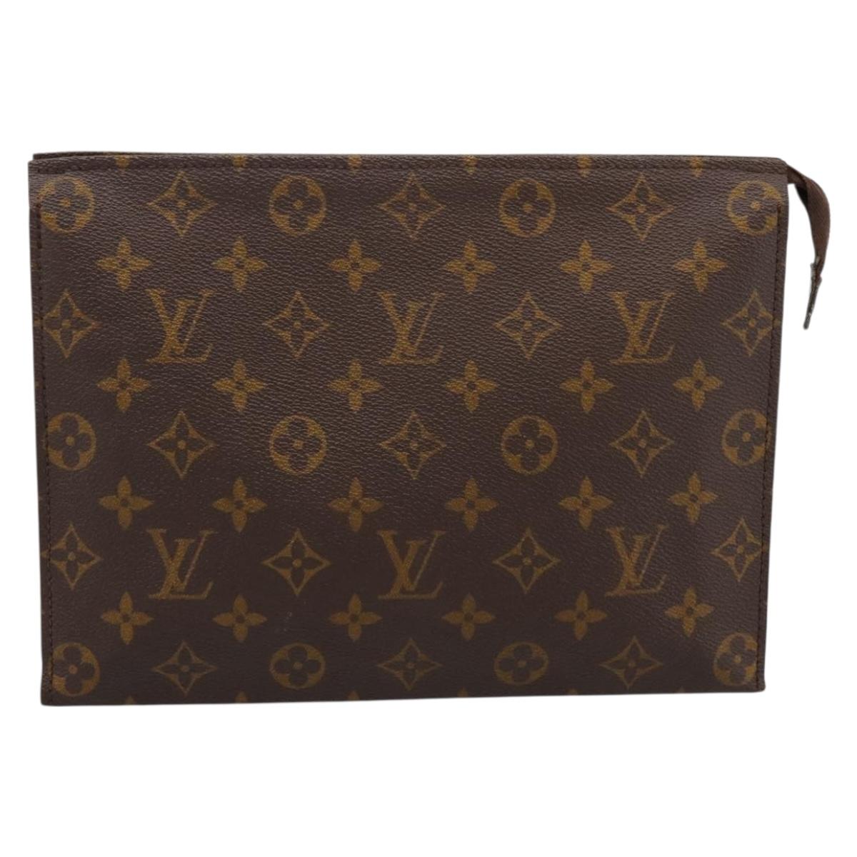 LOUIS VUITTON Monogram Poche Toilette 26 Pouch M47542 LV Auth 183563