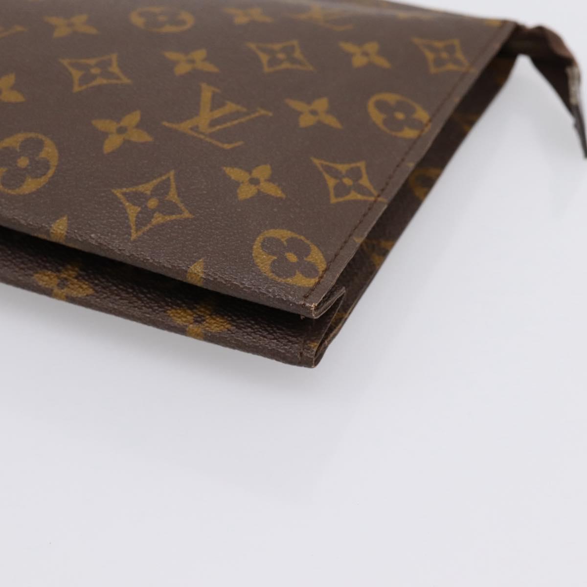 LOUIS VUITTON Monogram Poche Toilette 26 Pouch M47542 LV Auth 183563