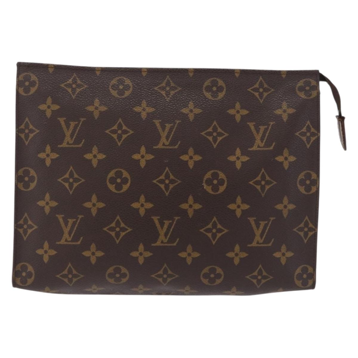 LOUIS VUITTON Monogram Poche Toilette 26 Pouch M47542 LV Auth 183564