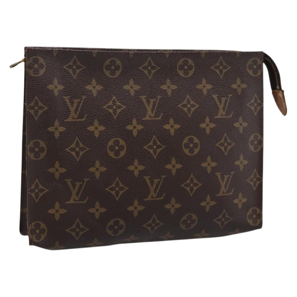 LOUIS VUITTON Monogram Poche Toilette 26 Pouch M47542 LV Auth 183565