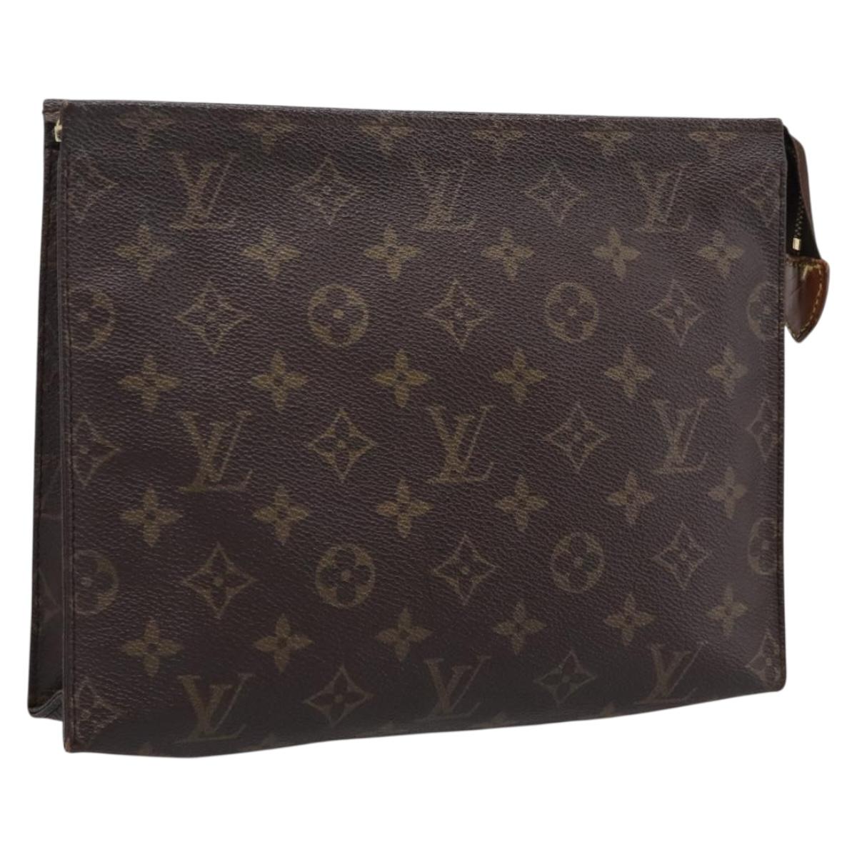 LOUIS VUITTON Monogram Poche Toilette 26 Pouch M47542 LV Auth 183566
