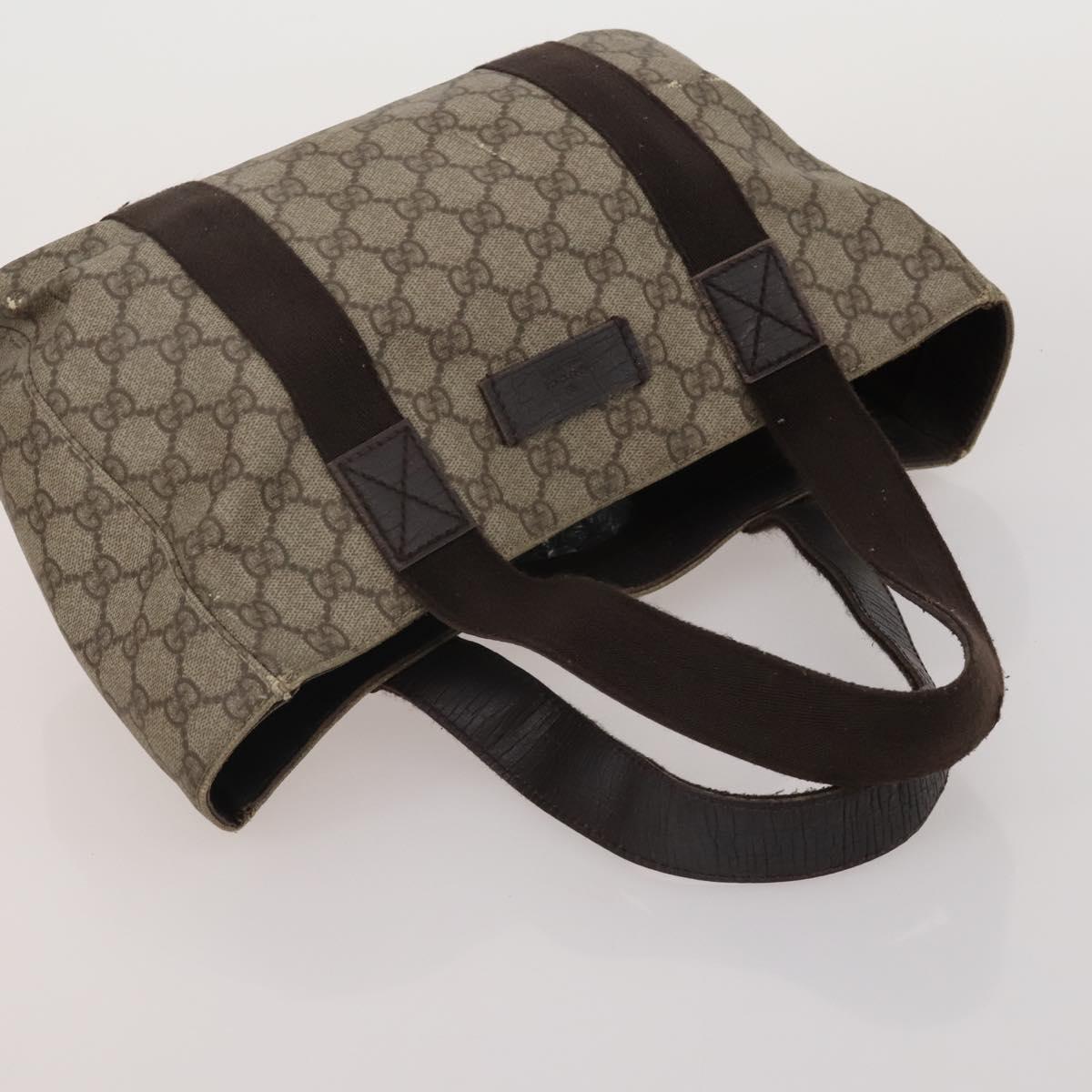 GUCCI GG Supreme GG Canvas Shoulder Bag PVC Nylon 5 Set Beige Black Auth 183572