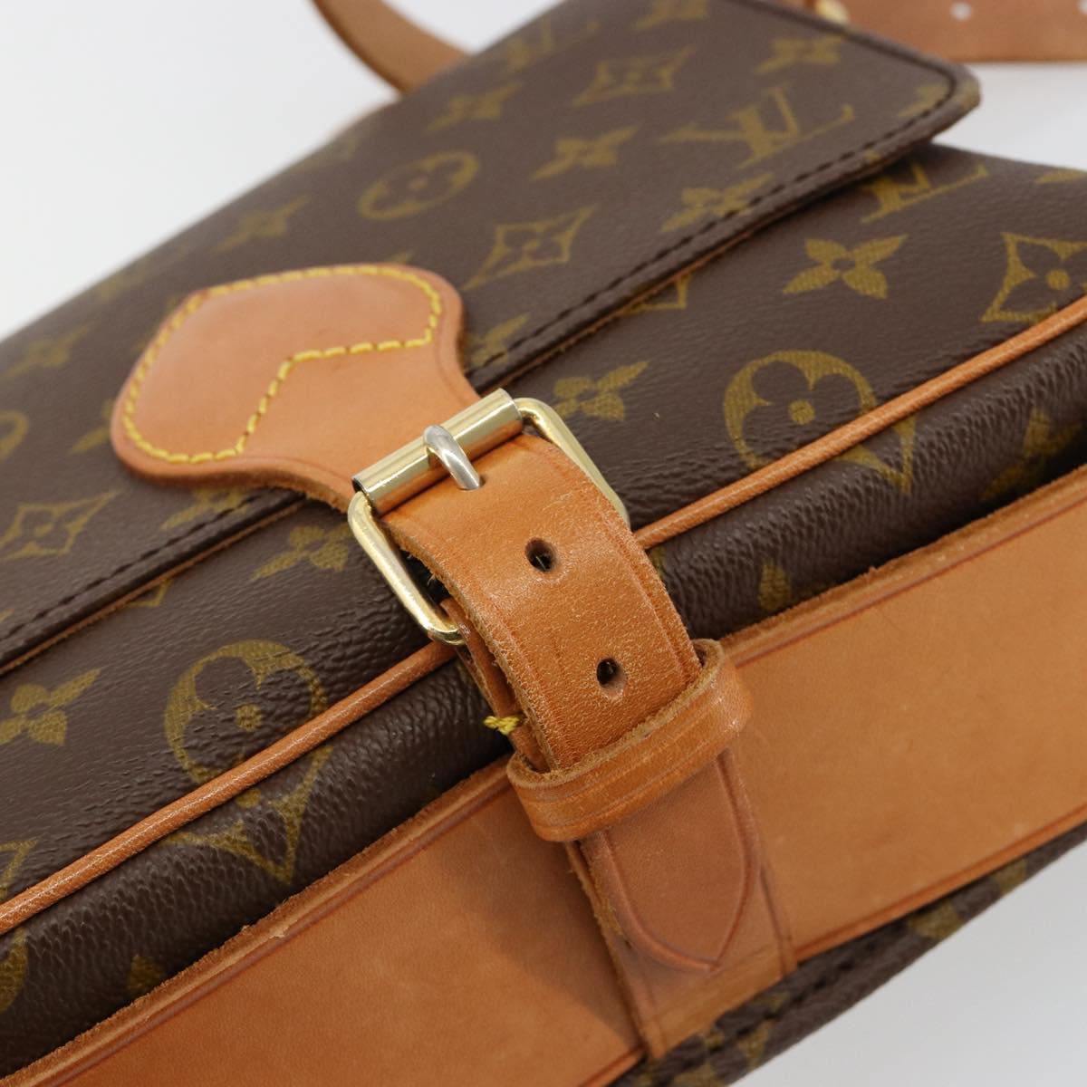 LOUIS VUITTON Monogram Cartouchiere MM Shoulder Bag M51253 LV Auth 183608A