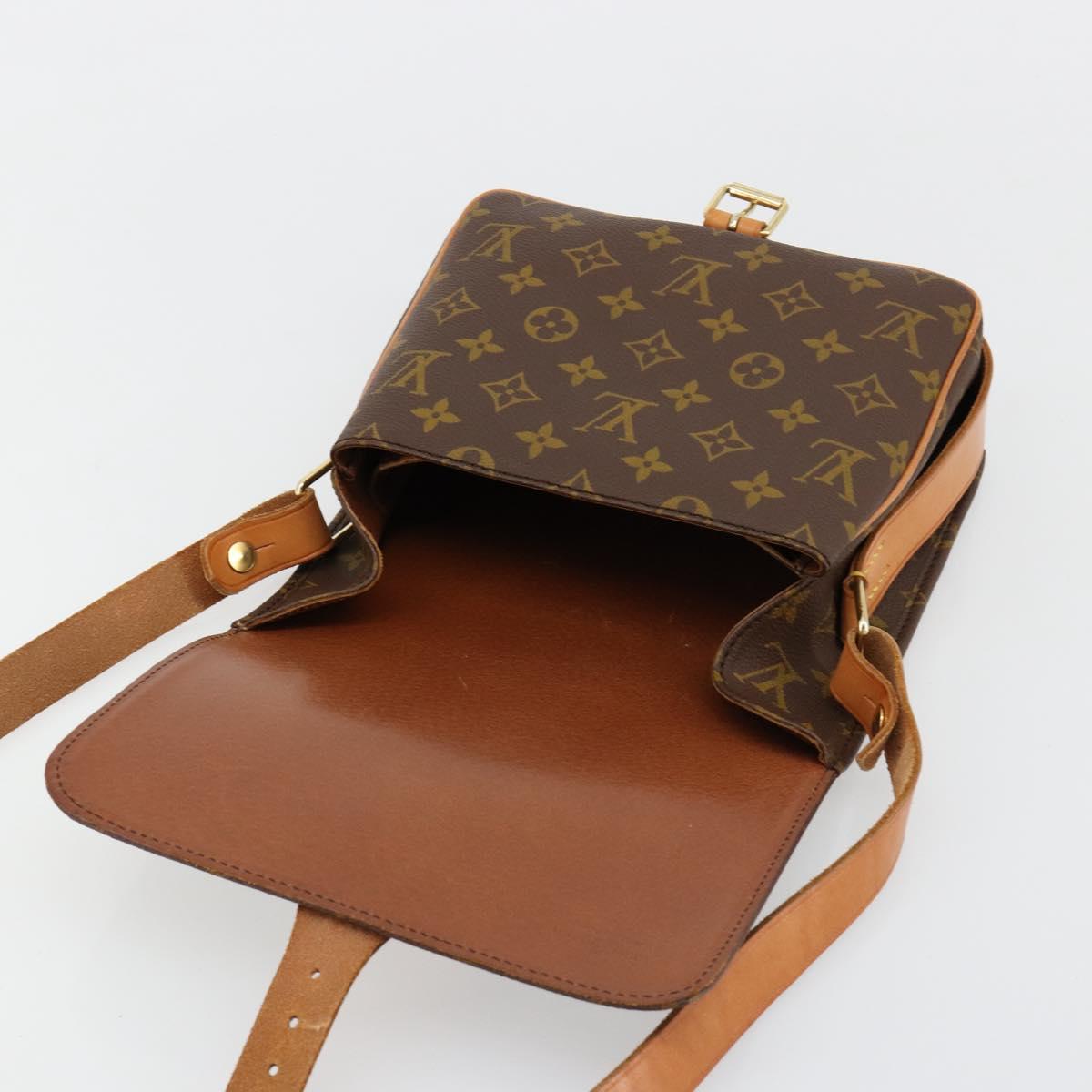 LOUIS VUITTON Monogram Cartouchiere MM Shoulder Bag M51253 LV Auth 183608A