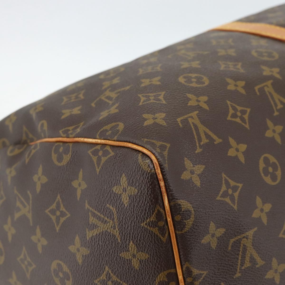 LOUIS VUITTON Monogram Keepall 55 Boston Bag M41424 LV Auth 183614A