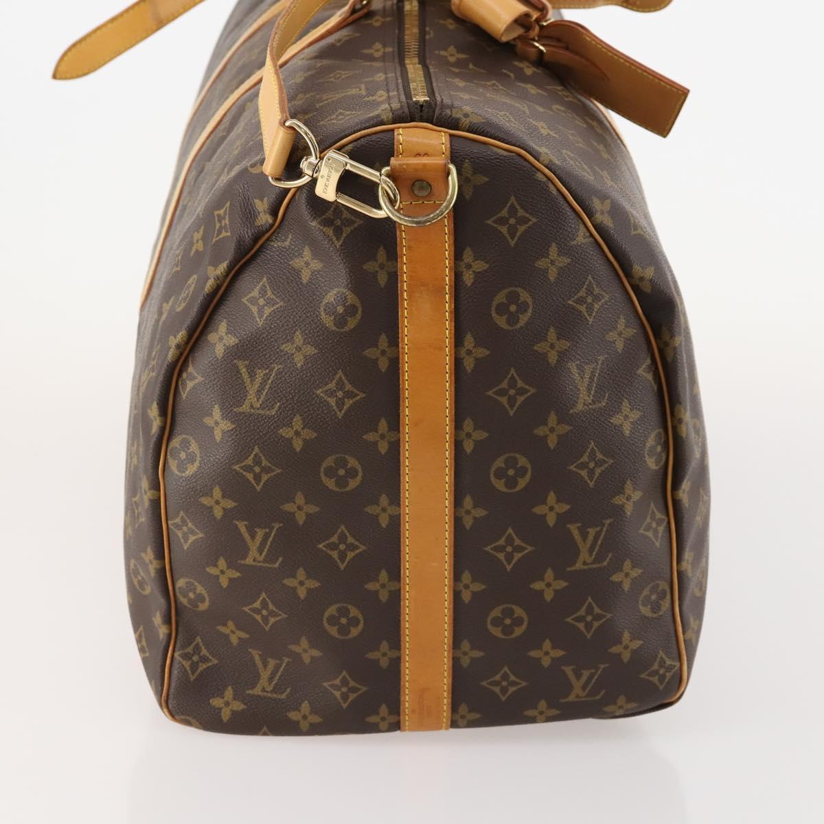LOUIS VUITTON Monogram Keepall Bandouliere 60 Boston Bag M41412 LV Auth 183615A