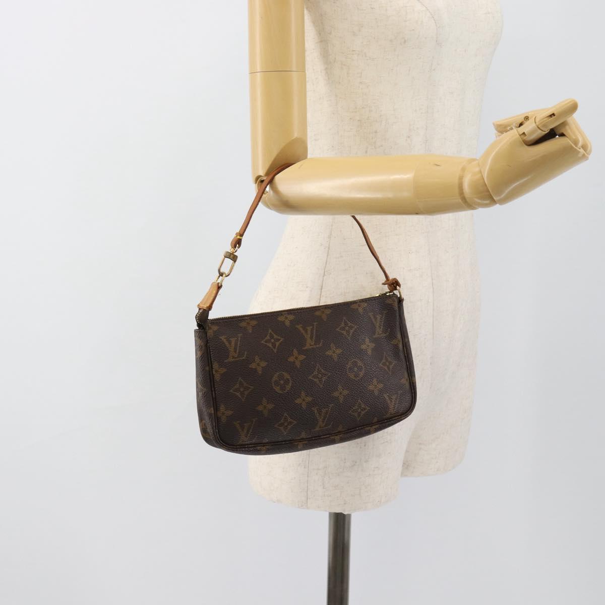 LOUIS VUITTON Monogram Pochette Accessoires Pouch M51980 LV Auth 183619