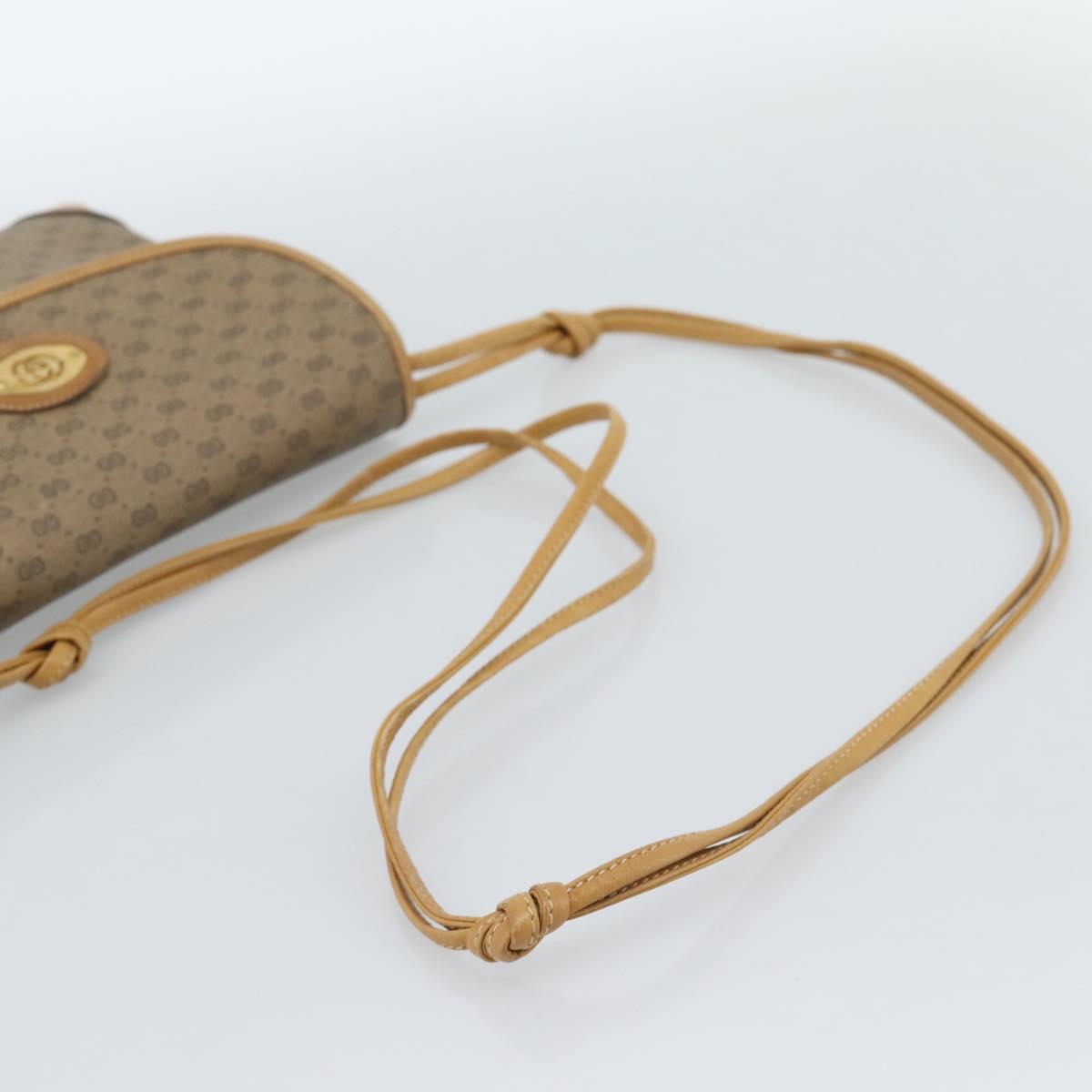 GUCCI Micro GG Supreme Shoulder Bag PVC Beige Gold 007 105 5548 Auth 183620