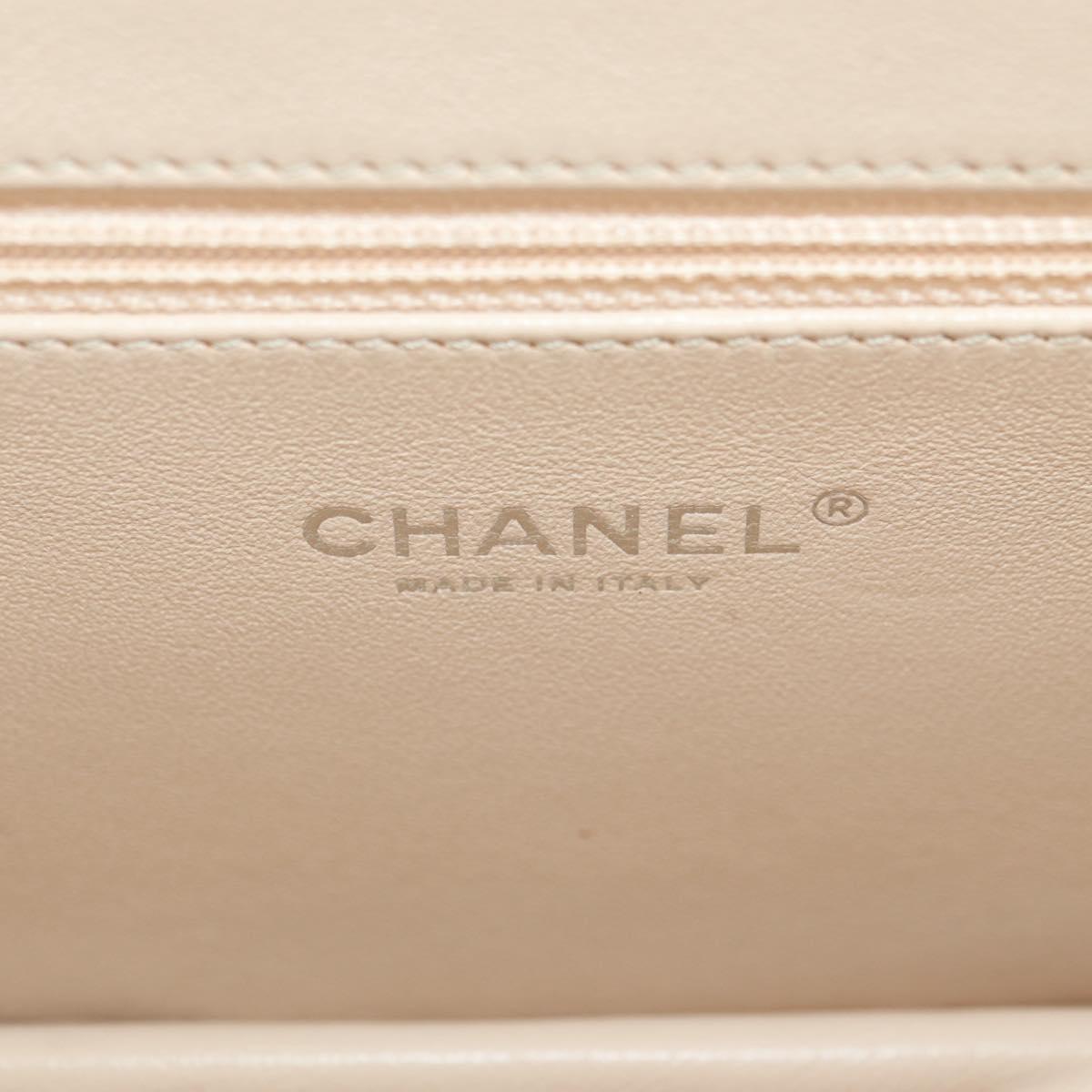 CHANEL Matelasse Chain Shoulder Bag Tweed Multicolor Silver CC Auth 183627SM