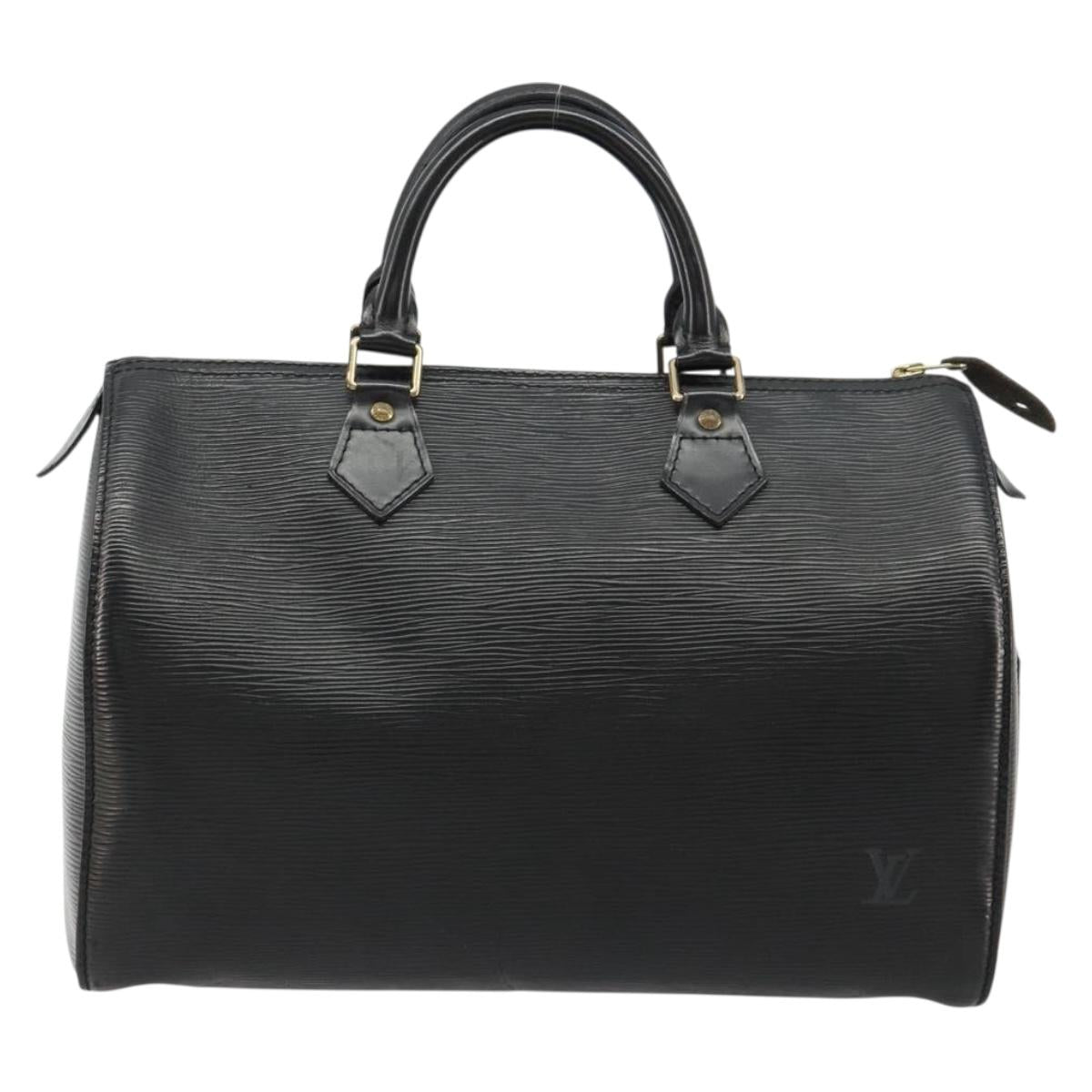 LOUIS VUITTON Epi Speedy 30 Hand Bag Noir Black M43002 LV Auth 183641A