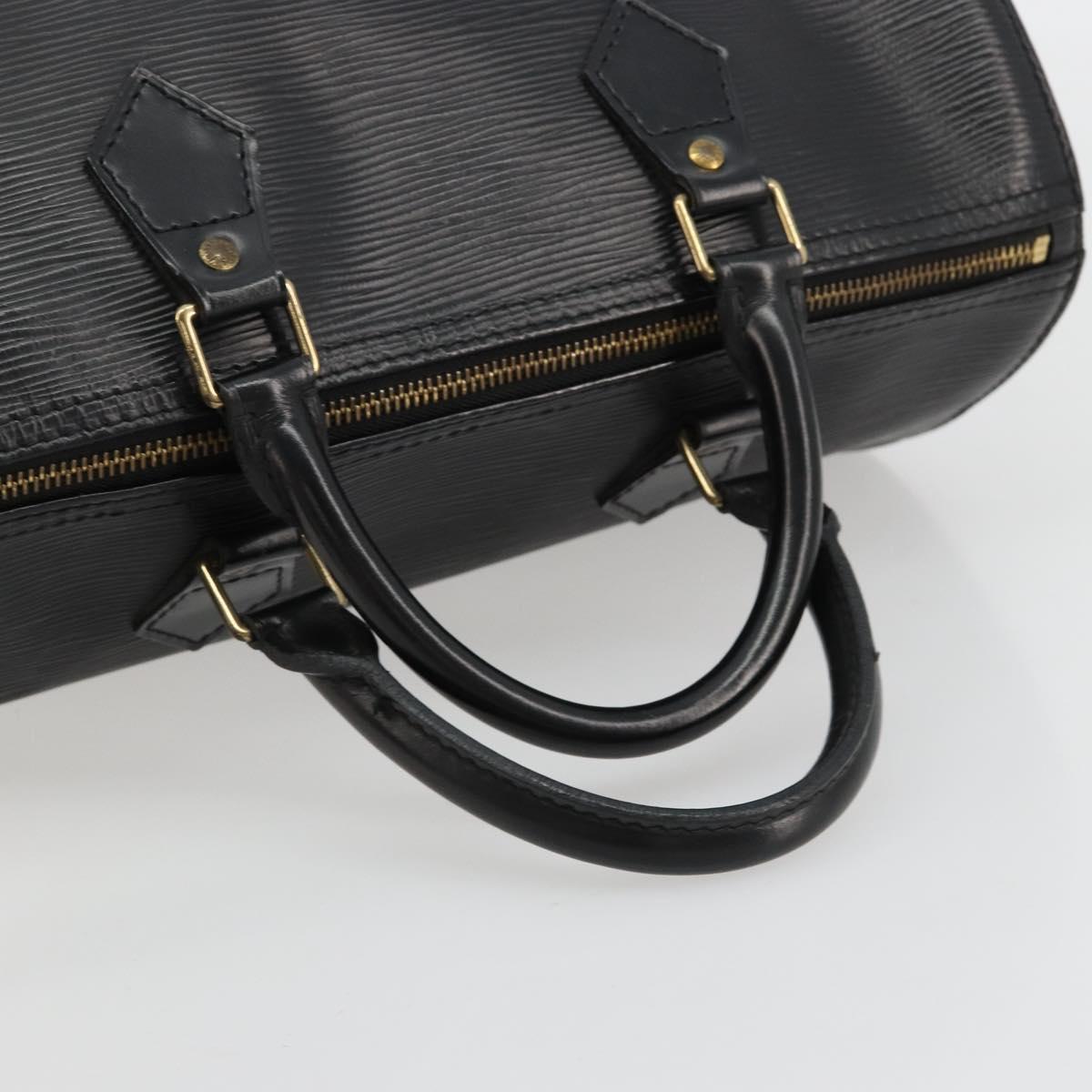 LOUIS VUITTON Epi Speedy 30 Hand Bag Noir Black M43002 LV Auth 183641A
