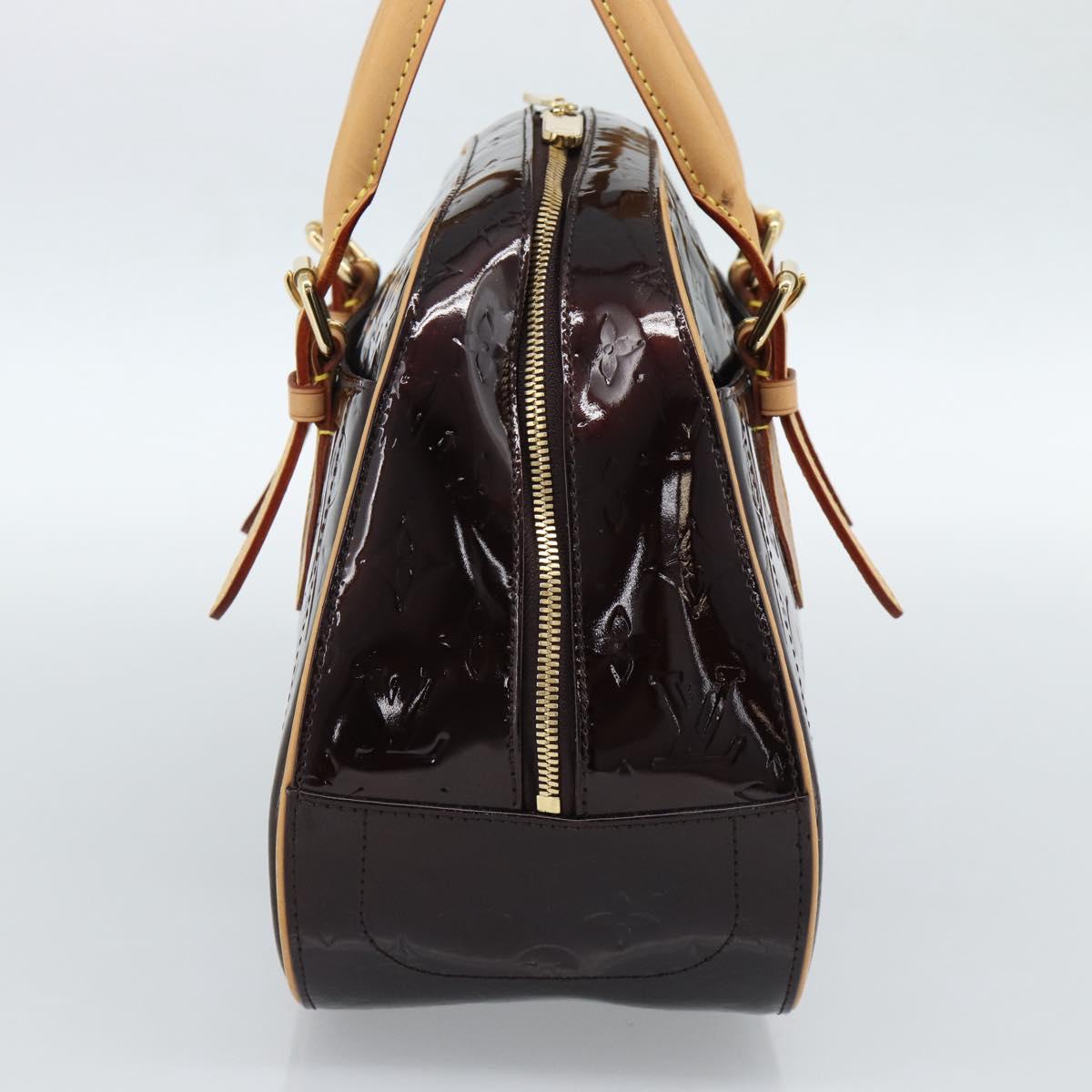 LOUIS VUITTON Monogram Vernis Summit Drive Hand Bag Amarante M93516 Auth 183679V