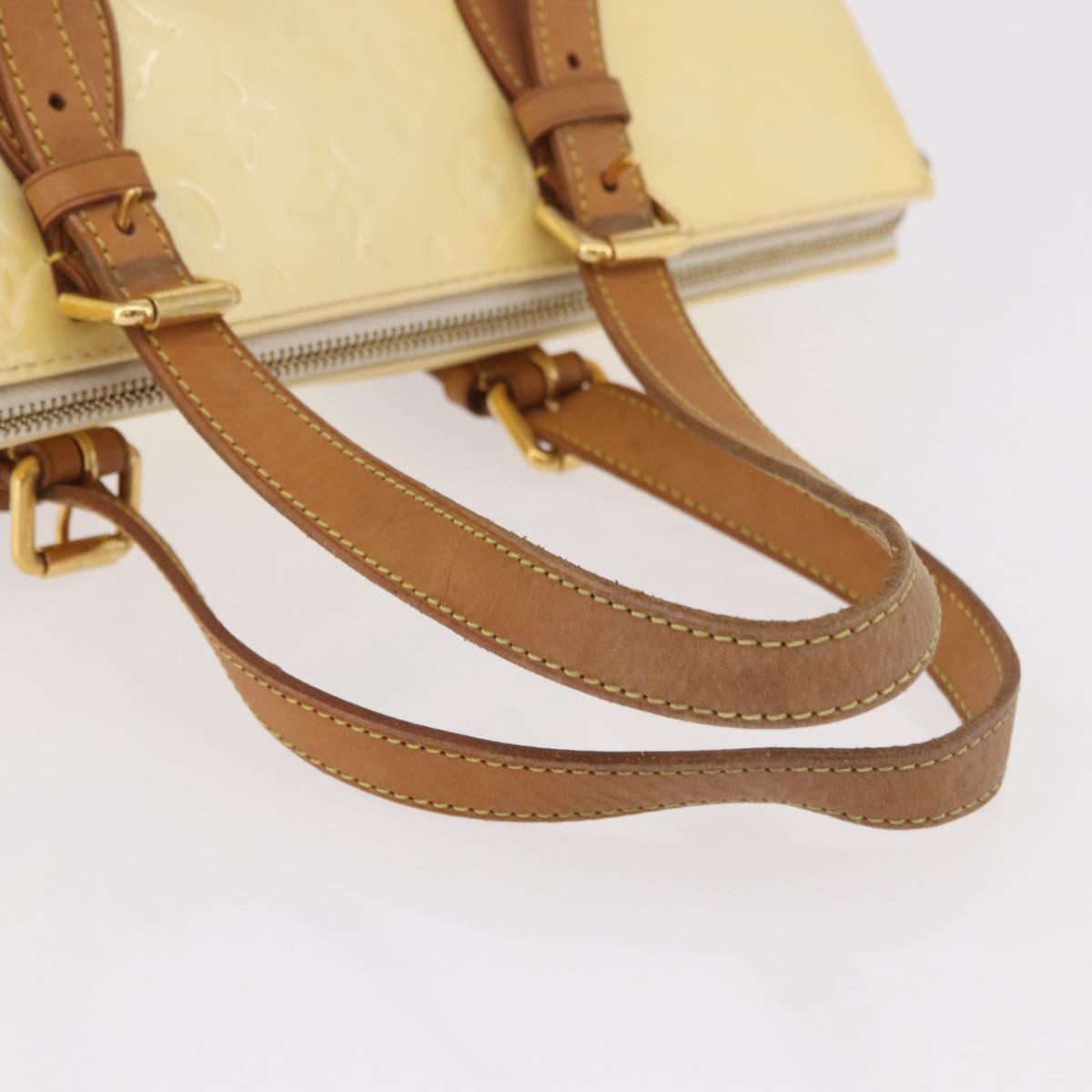 LOUIS VUITTON Monogram Vernis Rosewood Avenue Bag Perle M93508 LV Auth 183680