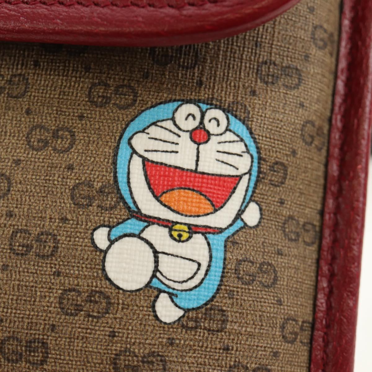 GUCCI Micro GG Supreme Doraemon x Fujiko-Pro Waist PVC Beige 647817 Auth 183687M
