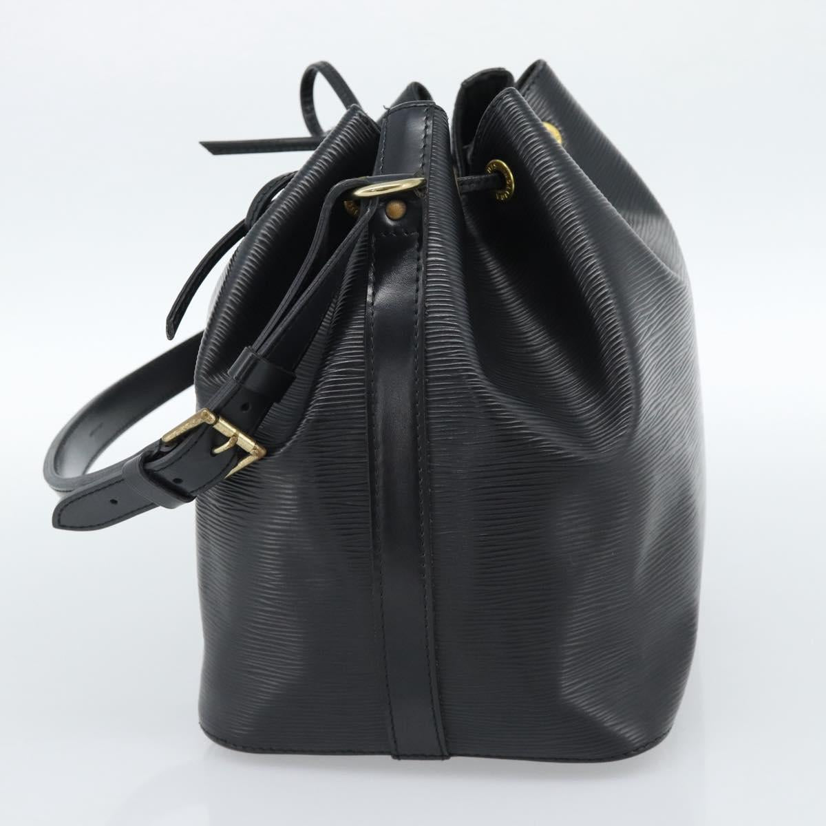 LOUIS VUITTON Epi Petit Noe Shoulder Bag Black M44102 LV Auth 183695A
