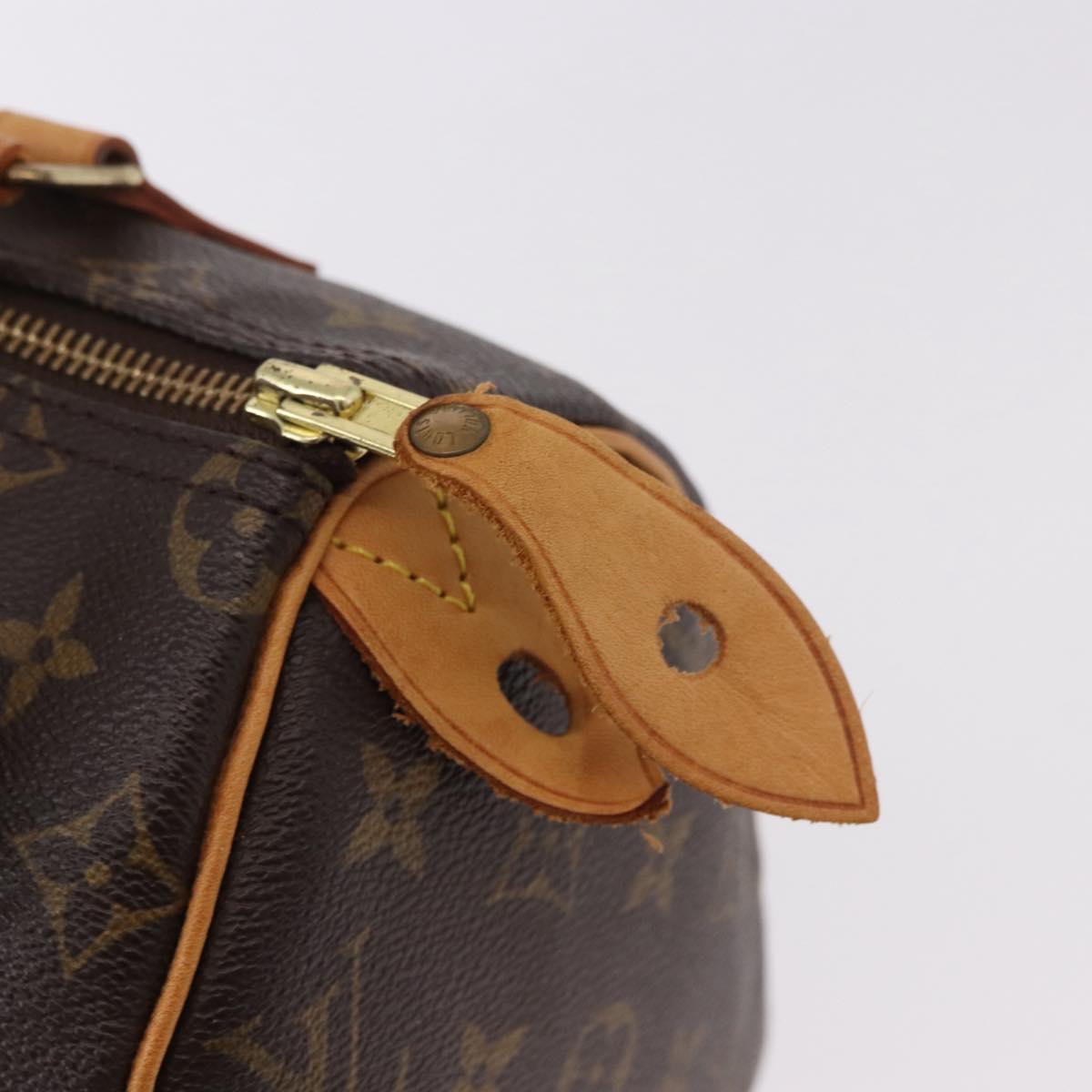 LOUIS VUITTON Monogram Speedy 25 Hand Bag M41528 LV Auth 183701V