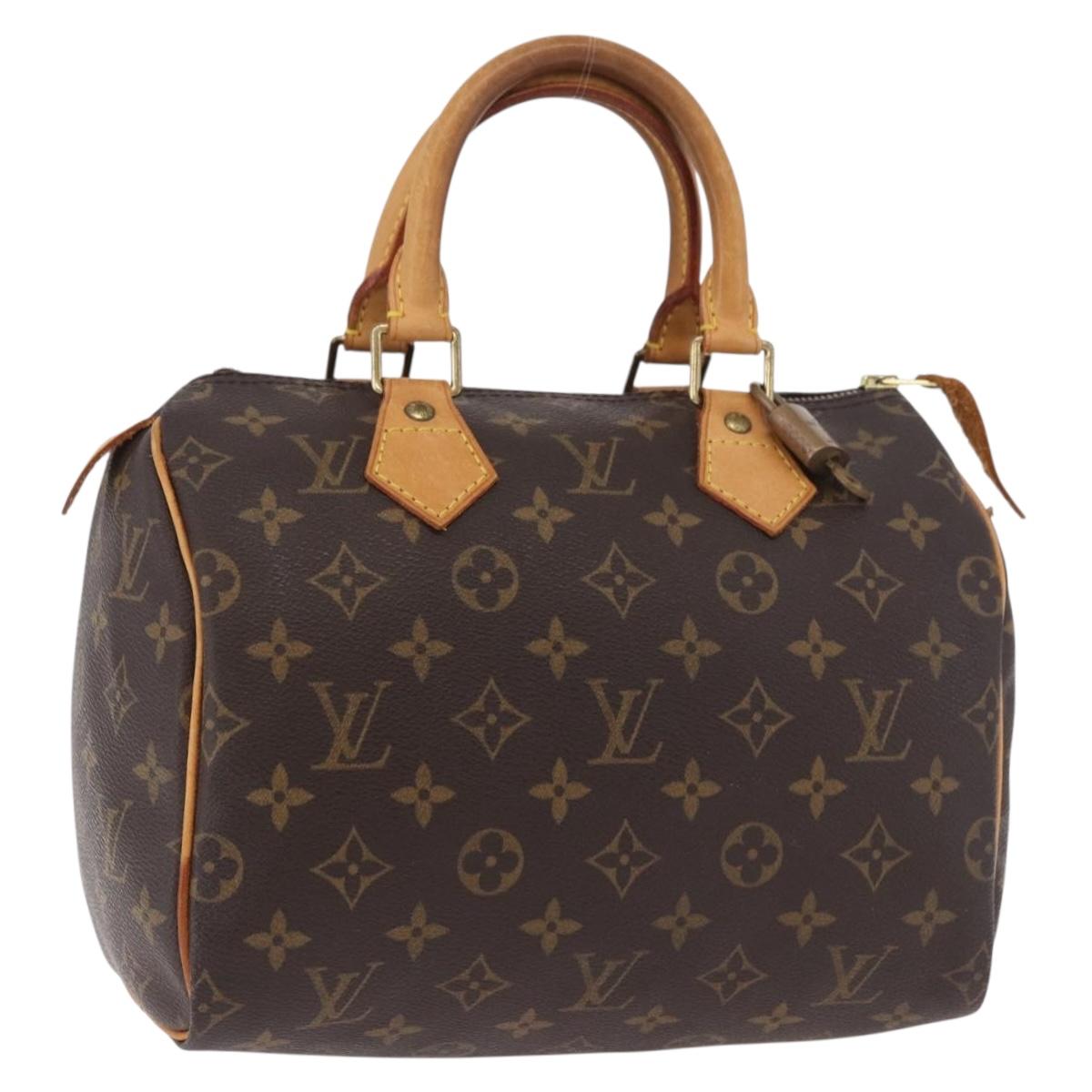 LOUIS VUITTON Monogram Speedy 25 Hand Bag M41528 LV Auth 183701V