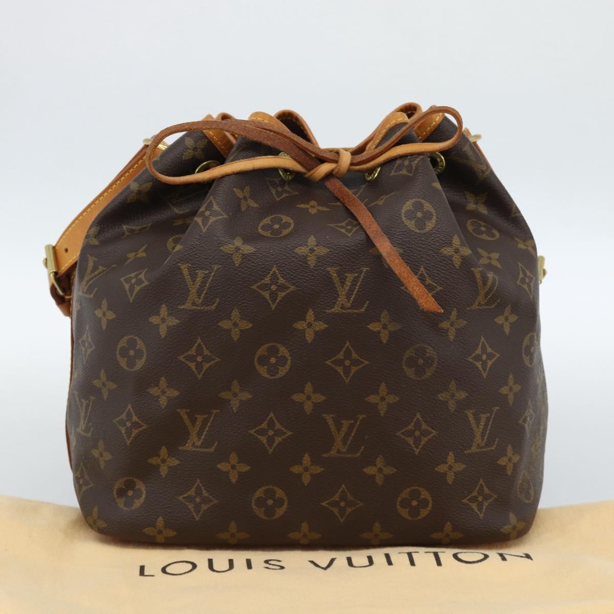 LOUIS VUITTON Monogram Petit Noe Shoulder Bag M42226 LV Auth 183713SAV