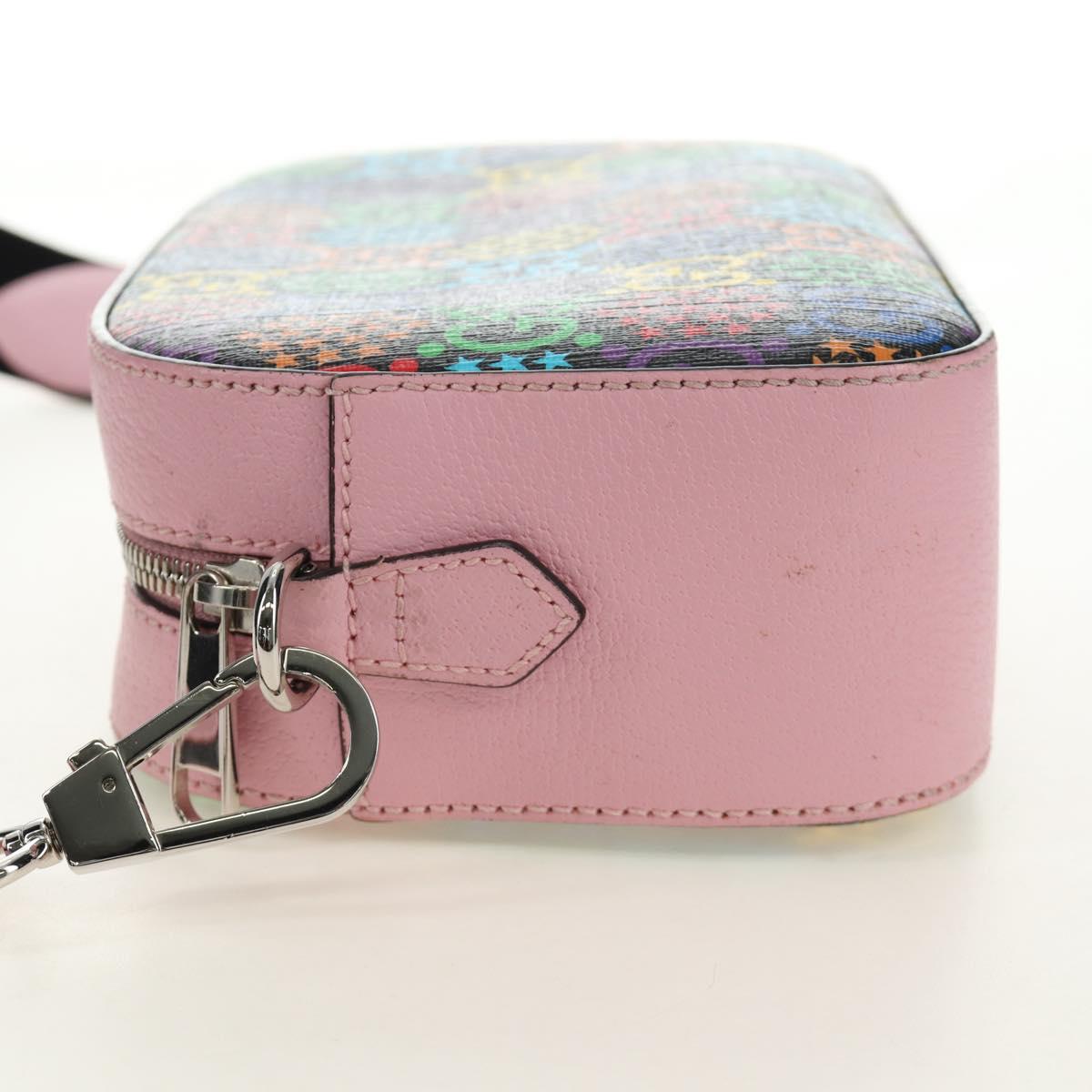 GUCCI GG Psychedelic Shoulder Bag Multicolor Silver 574886 Auth 183722M