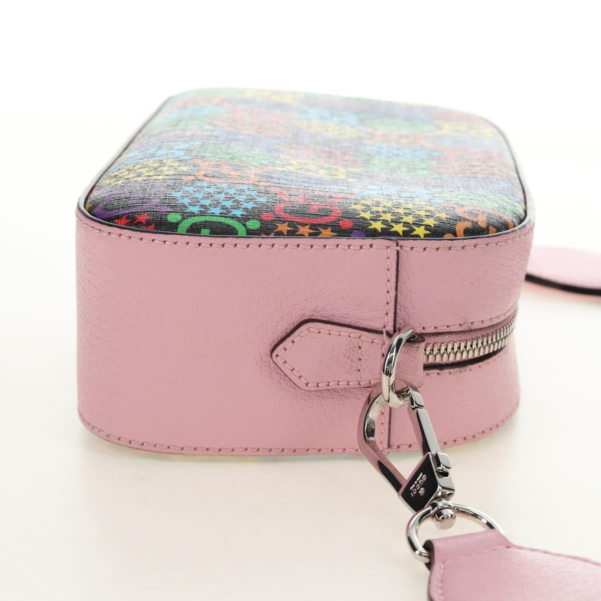 GUCCI GG Psychedelic Shoulder Bag Multicolor Silver 574886 Auth 183722M
