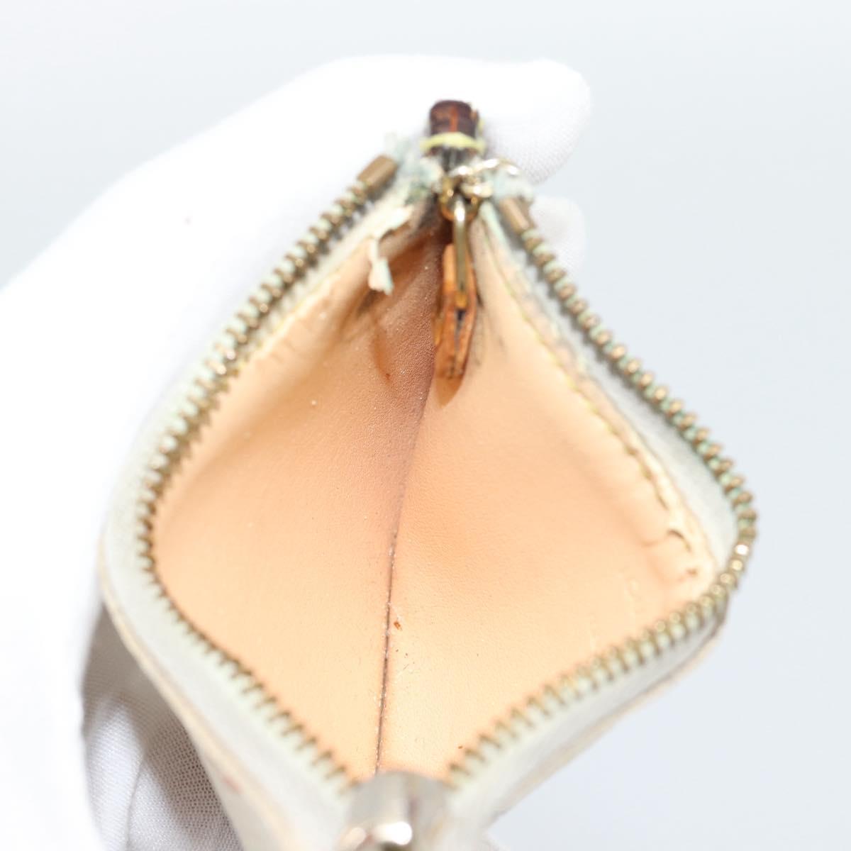 LOUIS VUITTON Monogram Multicolor Pochette Cles Purse White M92655 Auth 183733