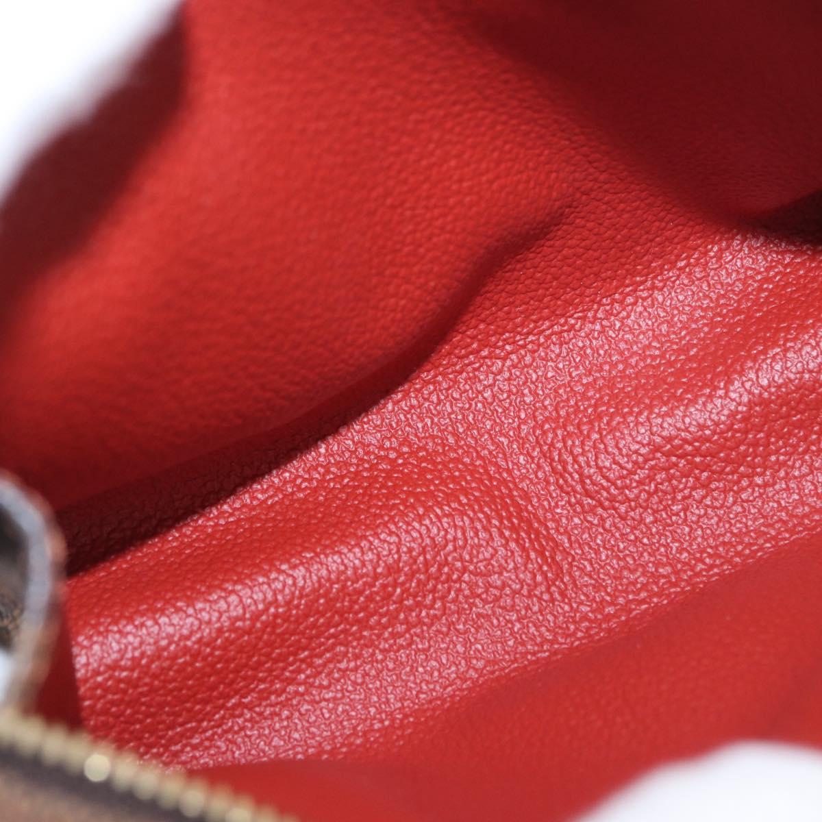 LOUIS VUITTON Damier Ebene Poche Toilette 15 Pouch N47548 LV Auth 183737V