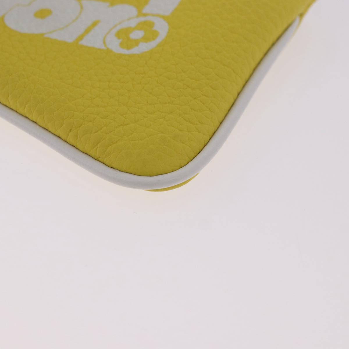 LOUIS VUITTON Everyday LV Pochette Cles Coin Purse Yellow M80845 LV Auth 183740A