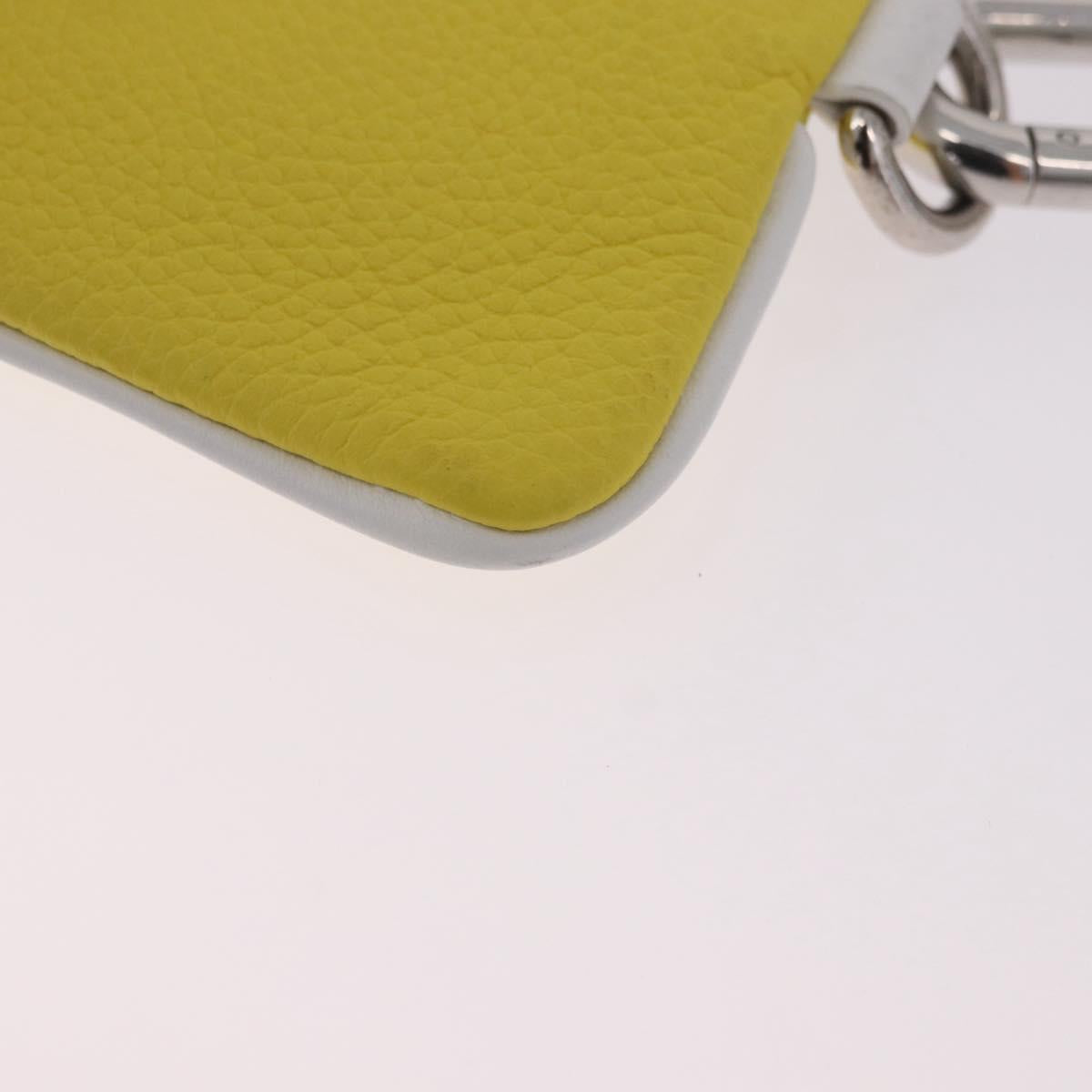 LOUIS VUITTON Everyday LV Pochette Cles Coin Purse Yellow M80845 LV Auth 183740A