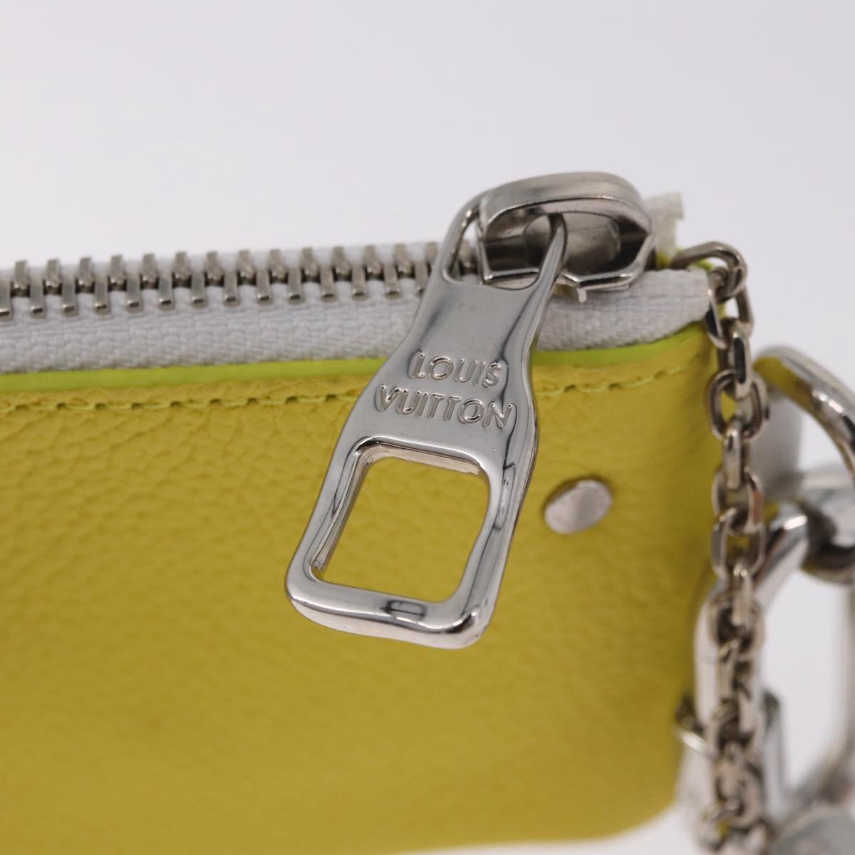LOUIS VUITTON Everyday LV Pochette Cles Coin Purse Yellow M80845 LV Auth 183740A