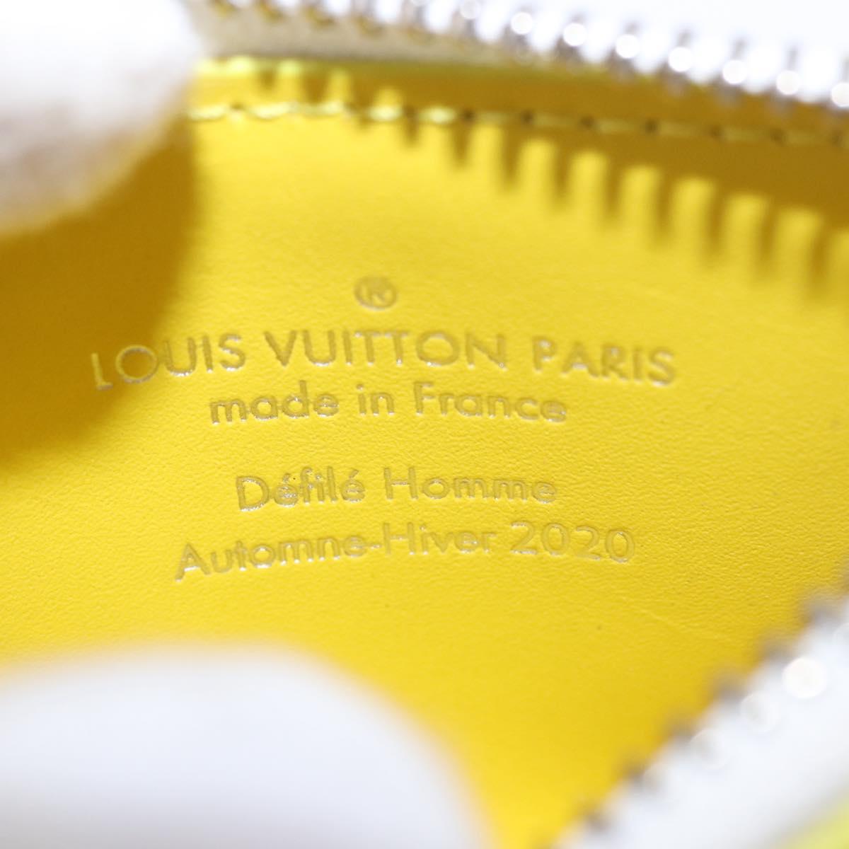 LOUIS VUITTON Everyday LV Pochette Cles Coin Purse Yellow M80845 LV Auth 183740A