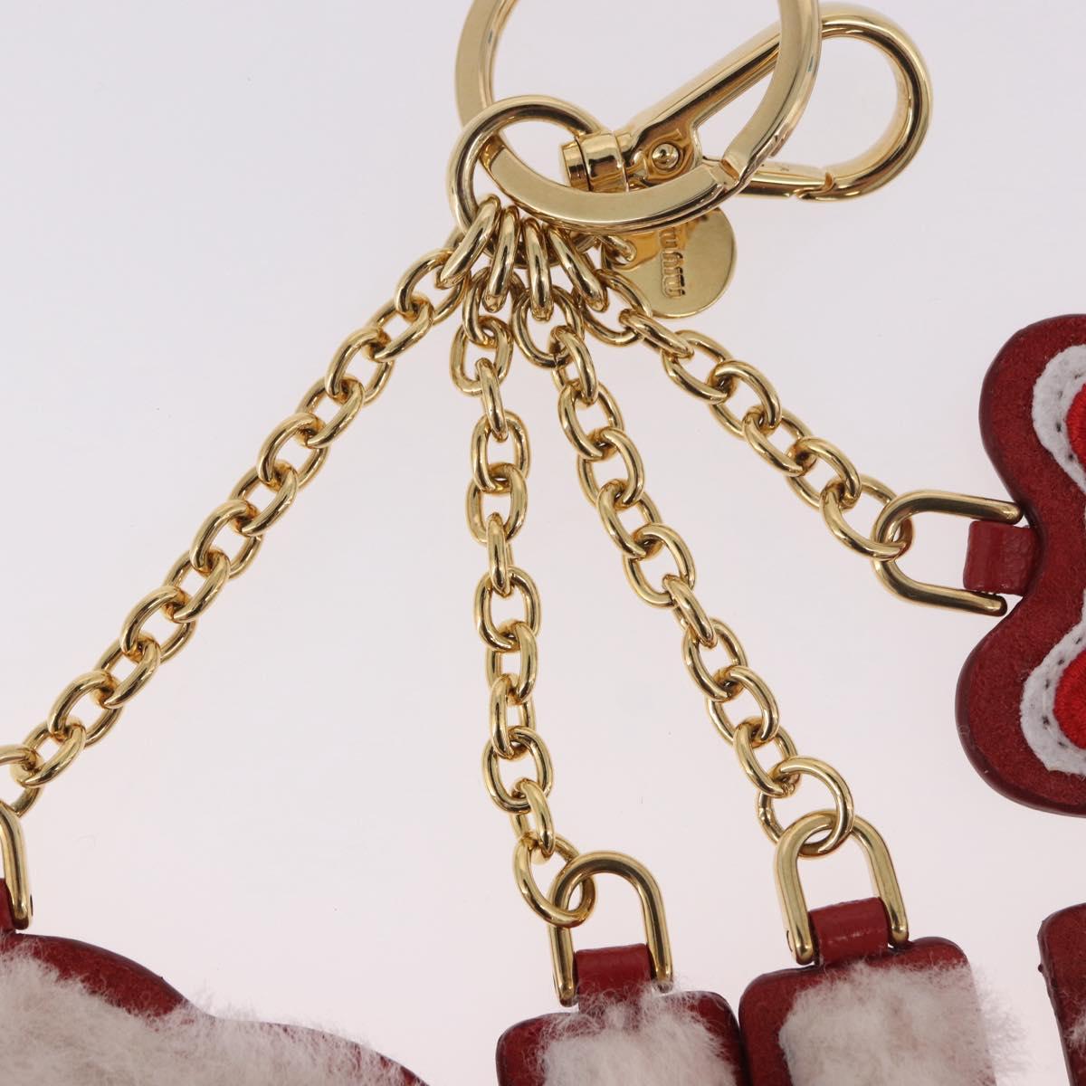 Miu Miu Bag Charm Fur Pink Auth 183743M