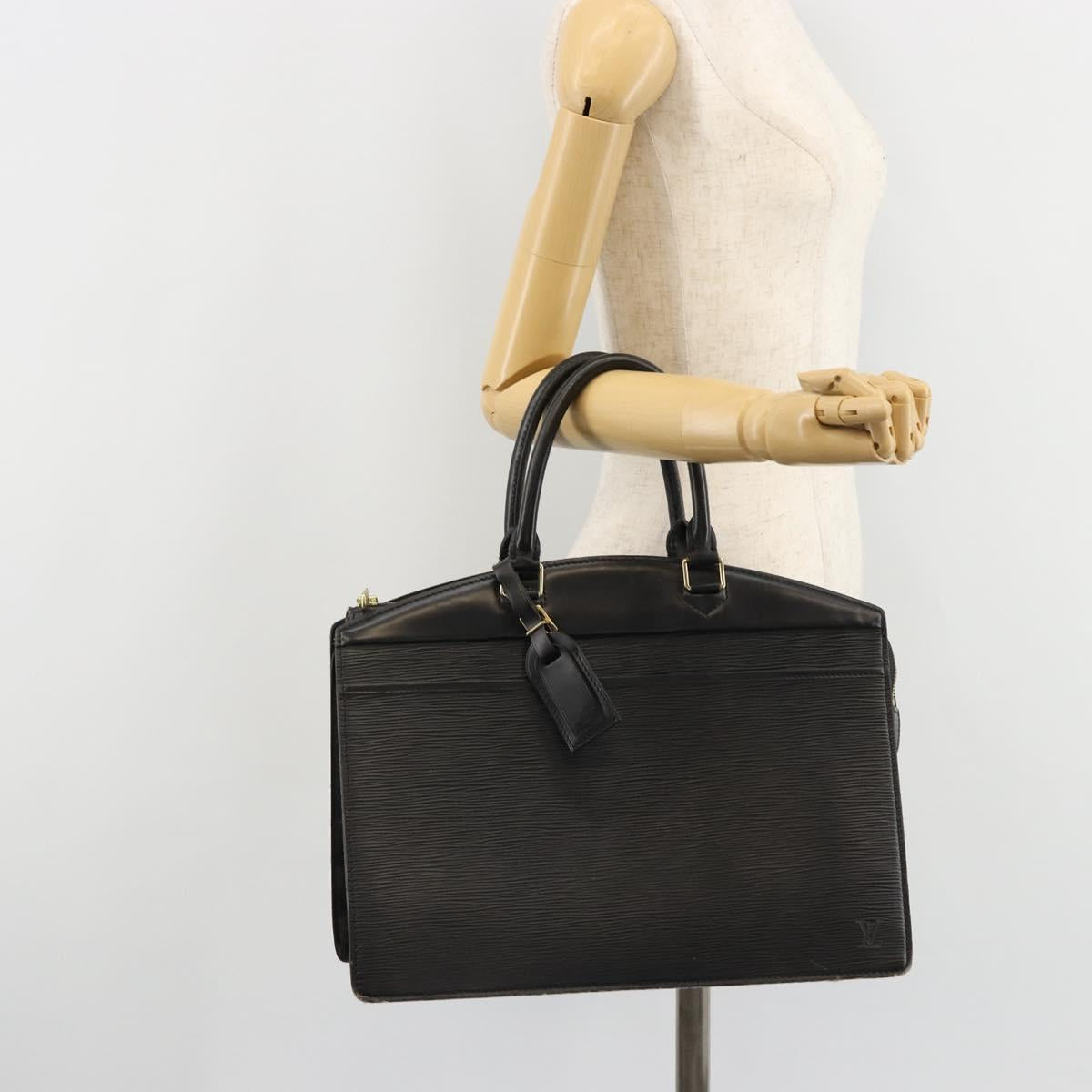 LOUIS VUITTON Epi Riviera Hand Bag Black M48182 LV Auth 183751