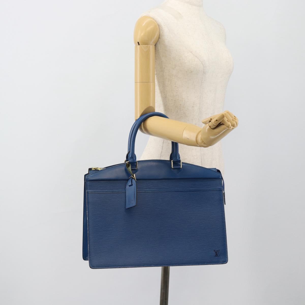 LOUIS VUITTON Epi Riviera Hand Bag Blue M48185 LV Auth 183756