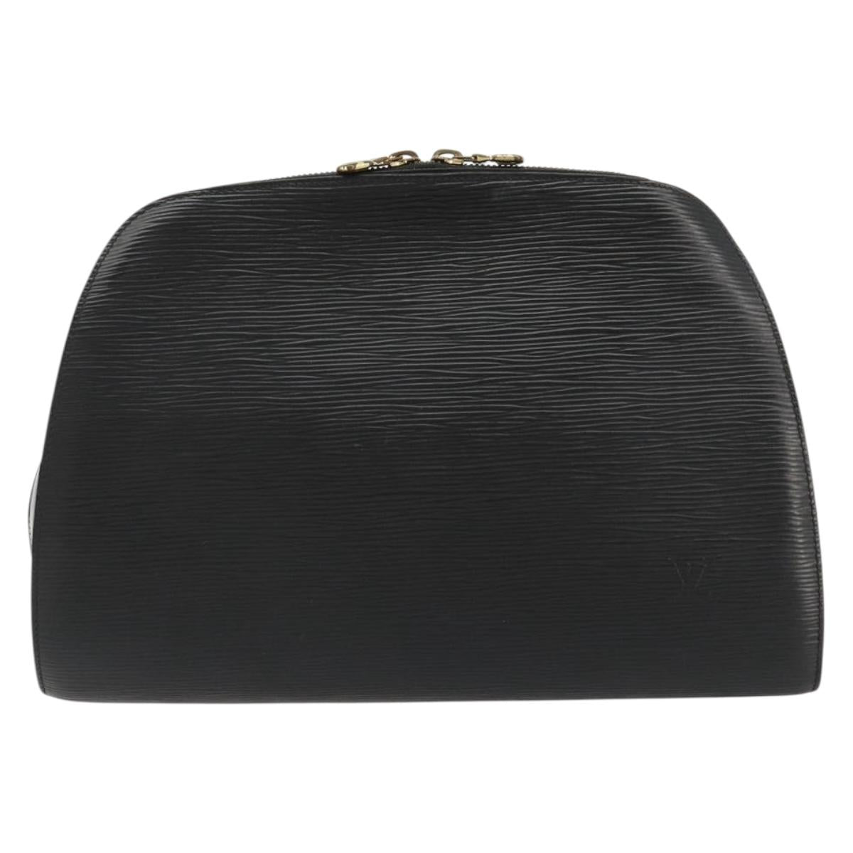 LOUIS VUITTON Epi Dauphine GM Cosmetic Pouch Black M48432 LV Auth 183757