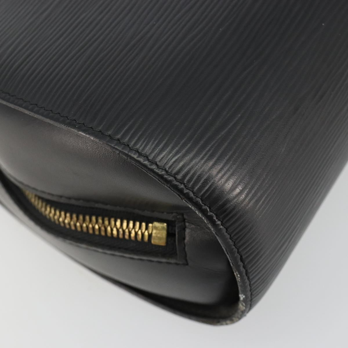 LOUIS VUITTON Epi Dauphine GM Cosmetic Pouch Black M48432 LV Auth 183757