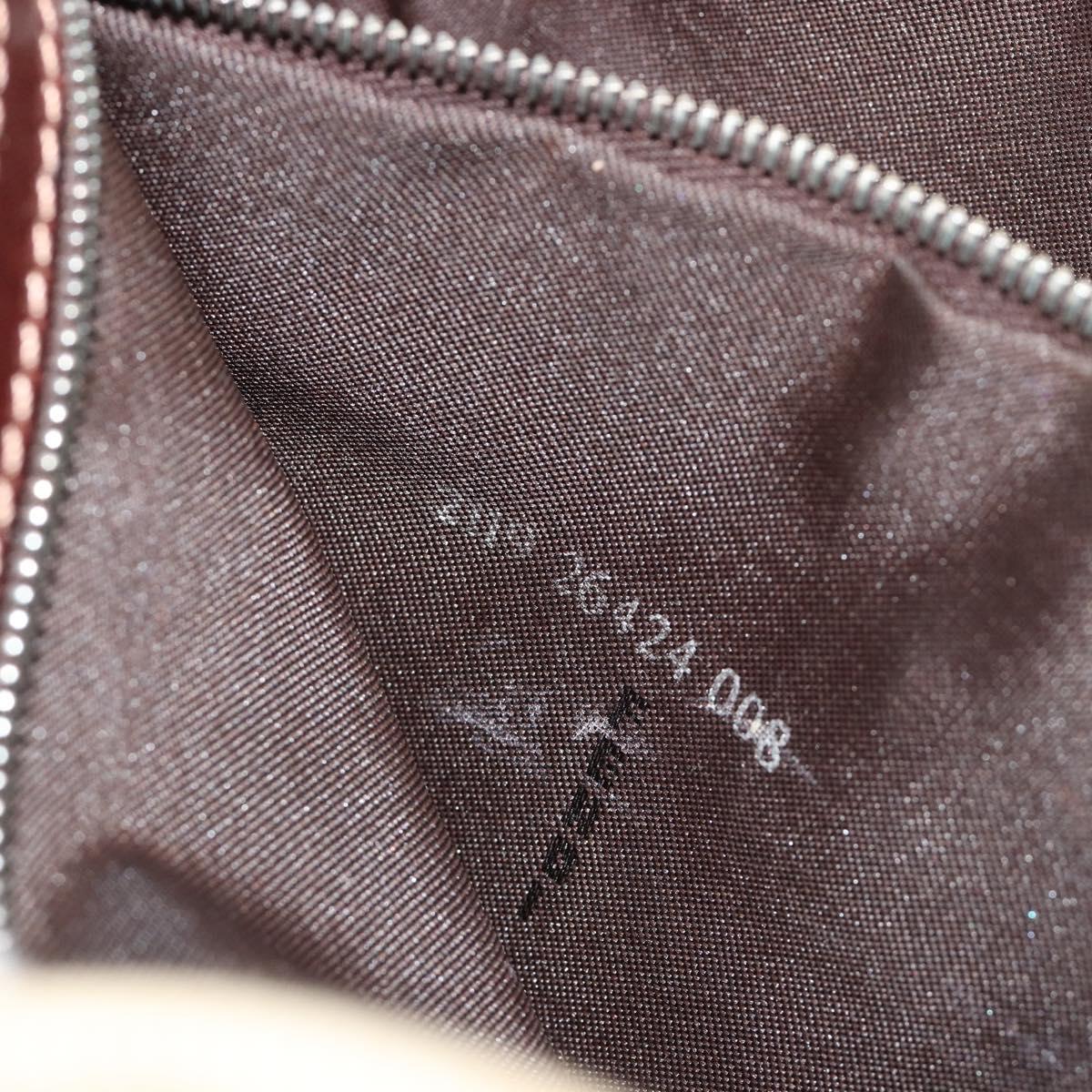 FENDI Zucca Canvas Mamma Baguette Shoulder Bag Beige Silver Auth 183769SAV