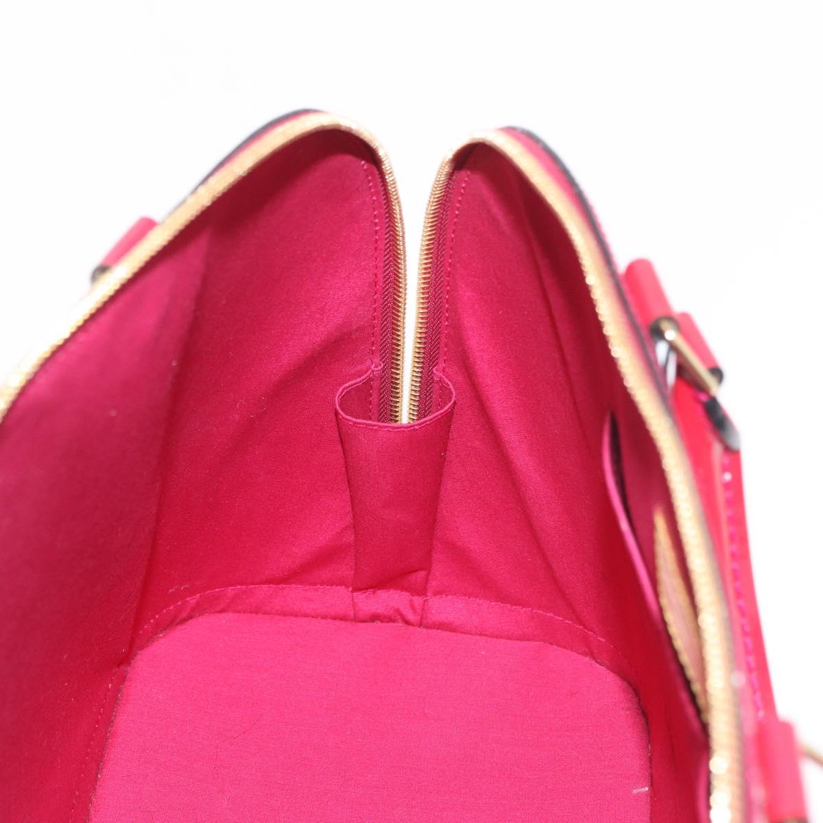 LOUIS VUITTON Vernis Alma GM Hand Bag Rouge Grunadine M91692 LV Auth 183772A
