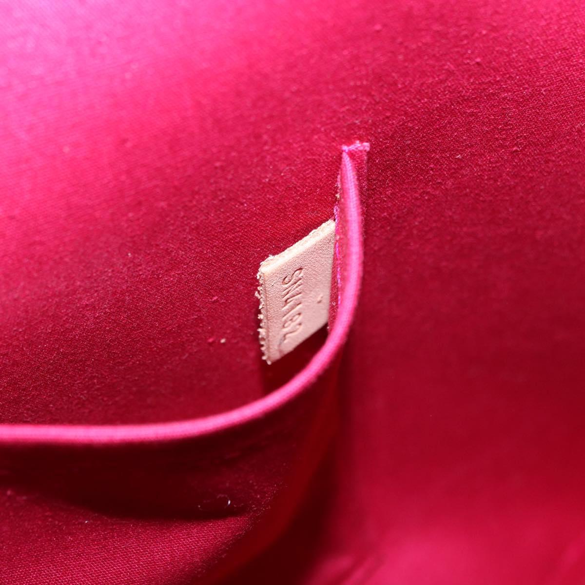 LOUIS VUITTON Vernis Alma GM Hand Bag Rouge Grunadine M91692 LV Auth 183772A