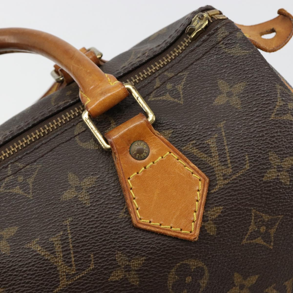 LOUIS VUITTON Monogram Speedy 25 Hand Bag M41528 LV Auth 183774