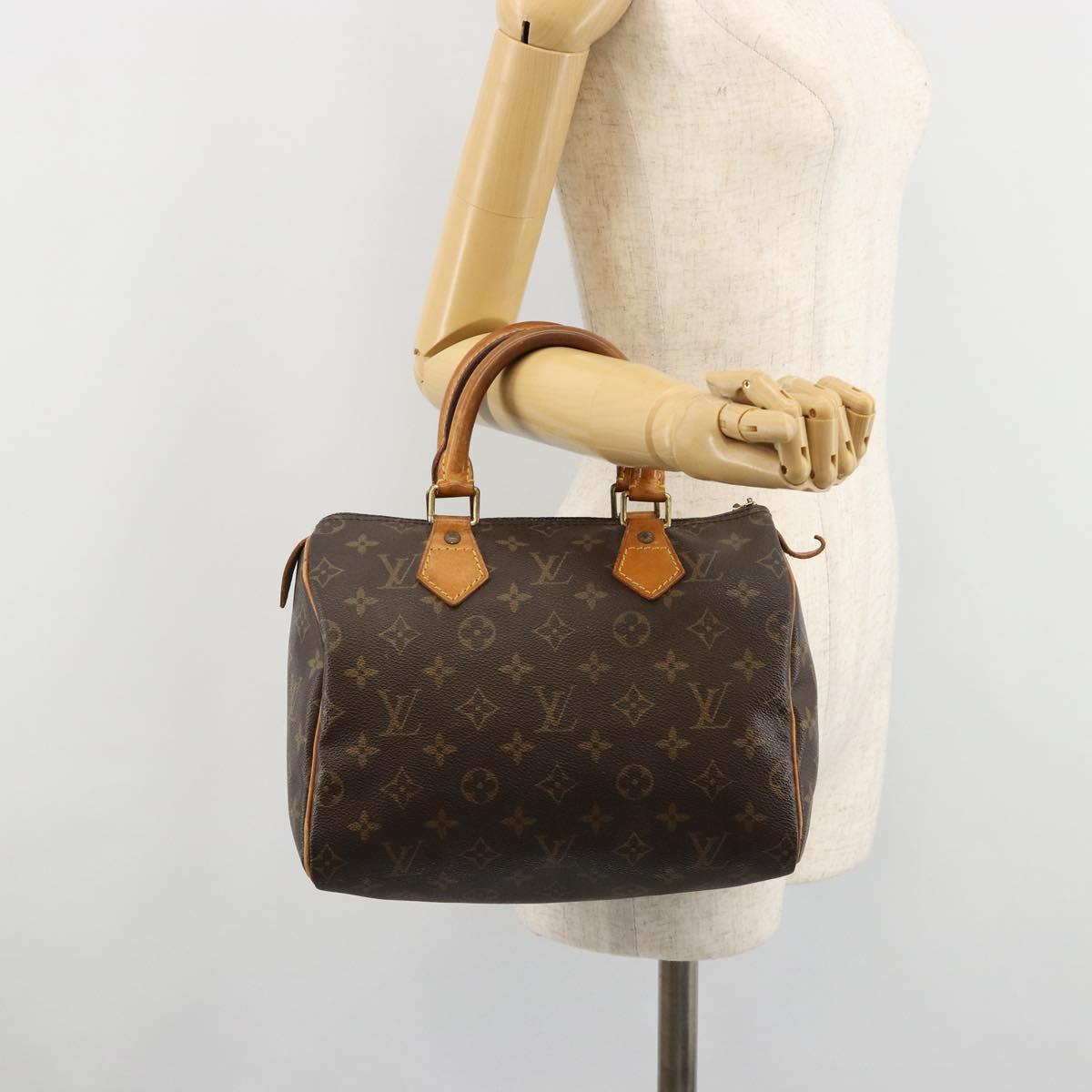 LOUIS VUITTON Monogram Speedy 25 Hand Bag M41528 LV Auth 183774