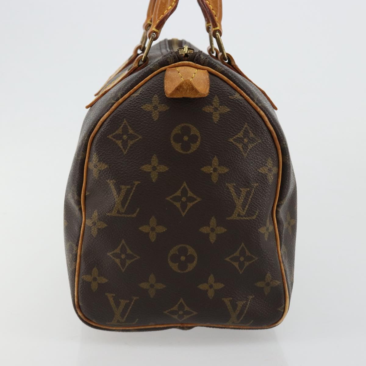 LOUIS VUITTON Monogram Speedy 25 Hand Bag M41528 LV Auth 183774